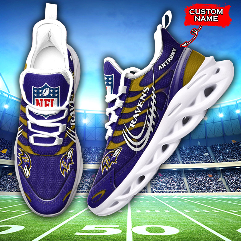 Baltimore Ravens NFL Max Soul Shoes Sneakers For Men And Women