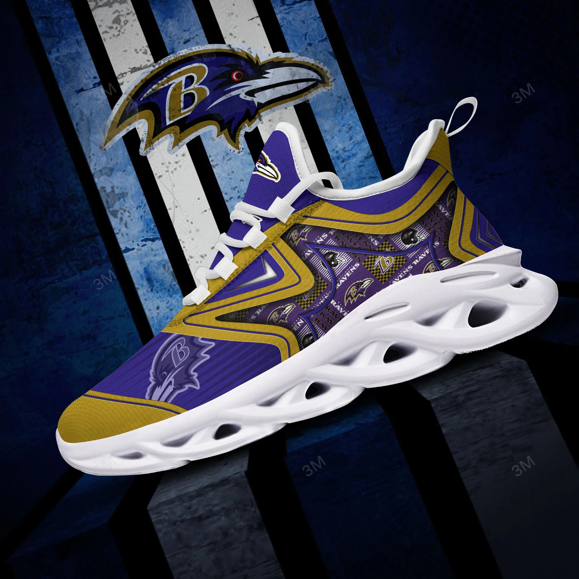 Baltimore Ravens NFL Max Soul Shoes Sneakers For Men And Women