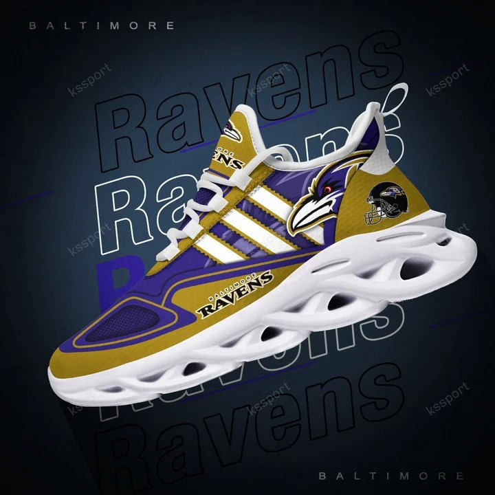 Baltimore Ravens NFL Max Soul Shoes Sneakers For Men And Women