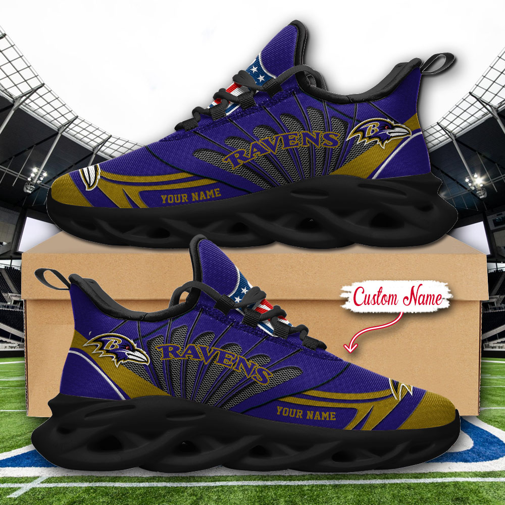 Baltimore Ravens NFL Max Soul Shoes Sneakers For Men And Women