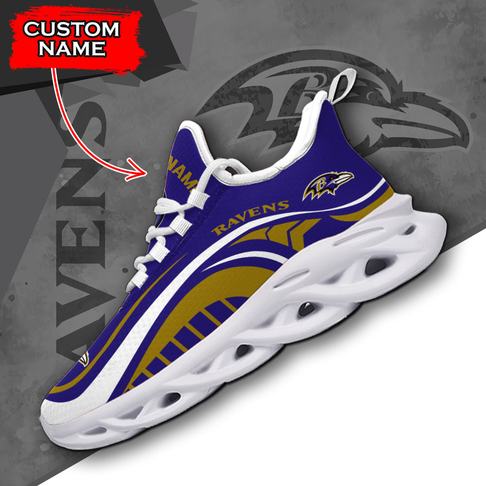 Baltimore Ravens NFL Max Soul Shoes Sneakers For Men And Women