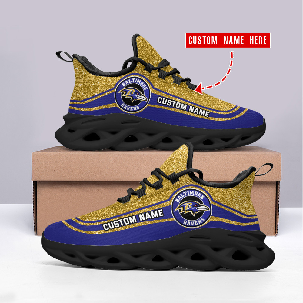 Baltimore Ravens NFL Max Soul Shoes Sneakers For Men And Women