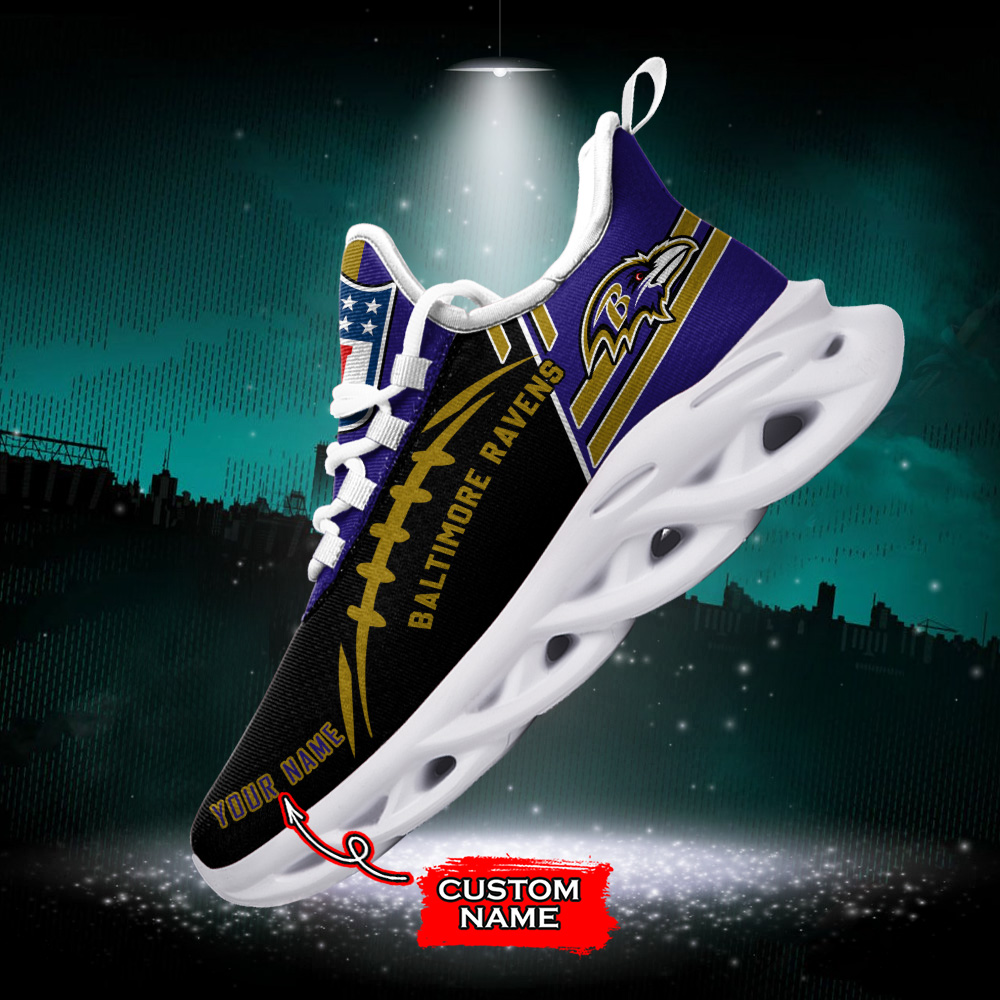 Baltimore Ravens NFL Max Soul Shoes Sneakers For Men And Women