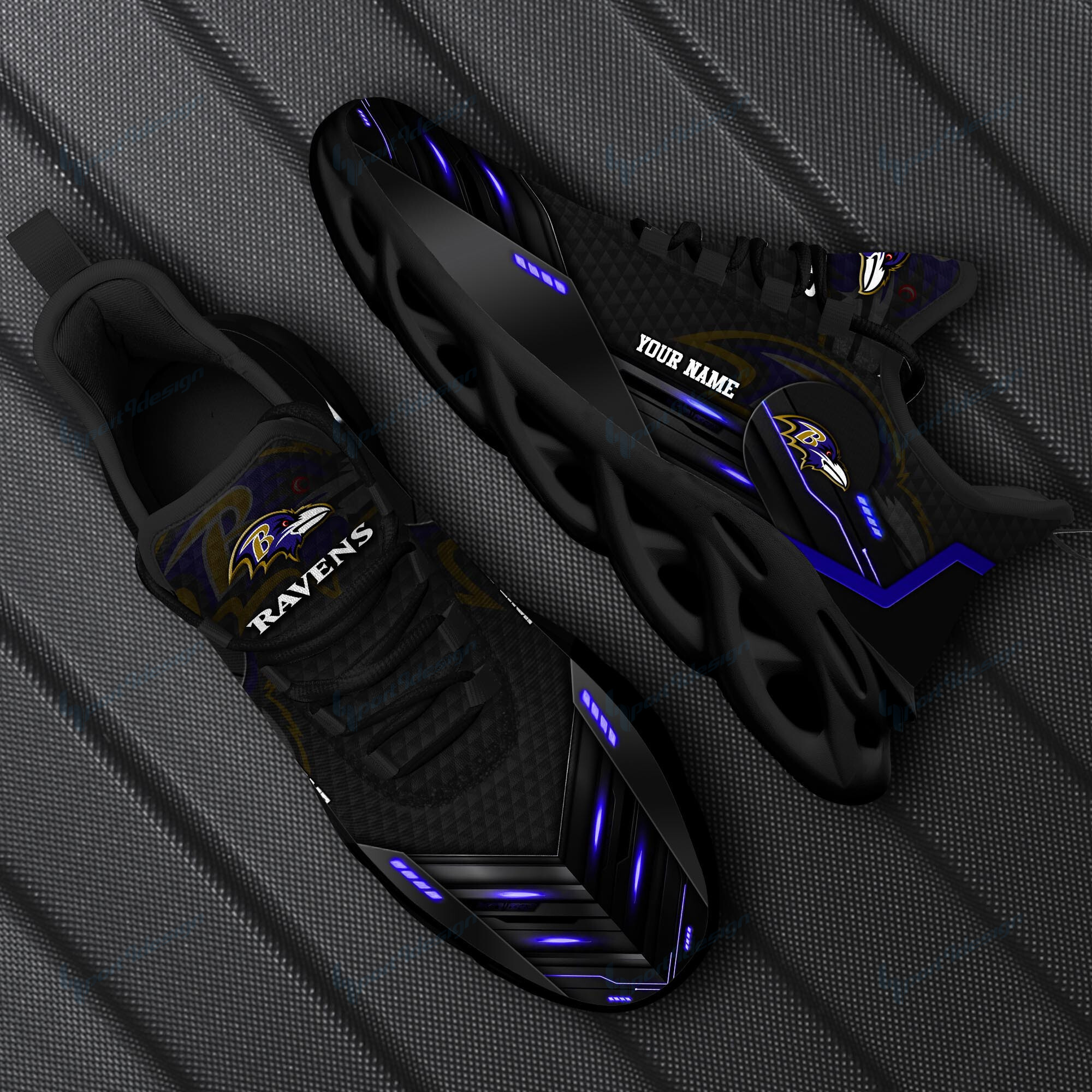 Baltimore Ravens NFL Max Soul Shoes Sneakers For Men And Women