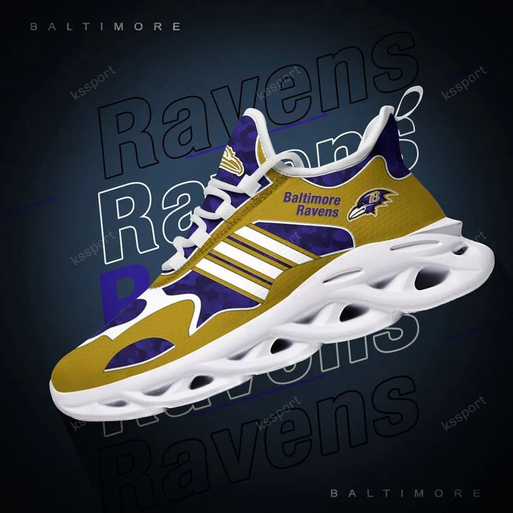 Baltimore Ravens NFL Max Soul Shoes Sneakers For Men And Women