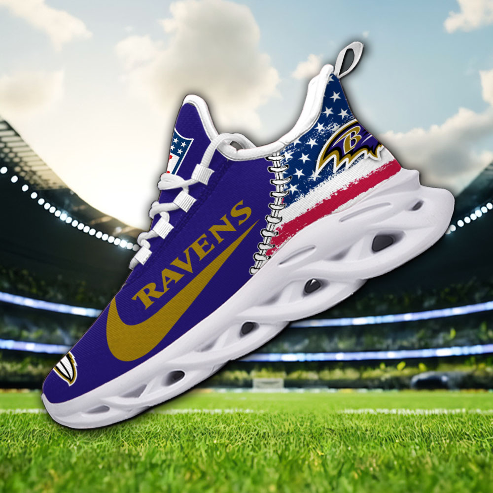 Baltimore Ravens NFL Max Soul Shoes Sneakers For Men And Women