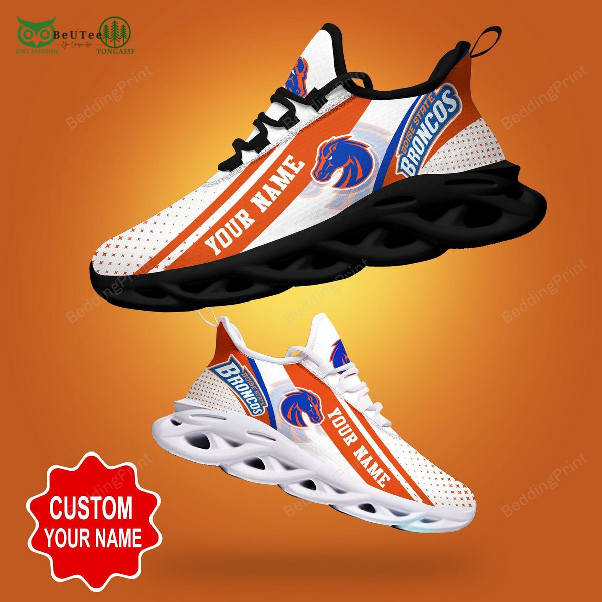 Boise State Broncos Max Soul Shoes Sneakers For Men And Women