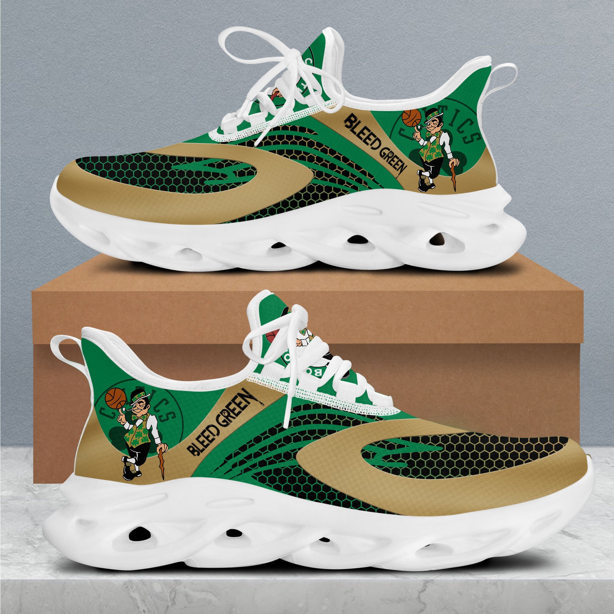 Boston Celtics Max Soul Shoes Sneakers For Men And Women