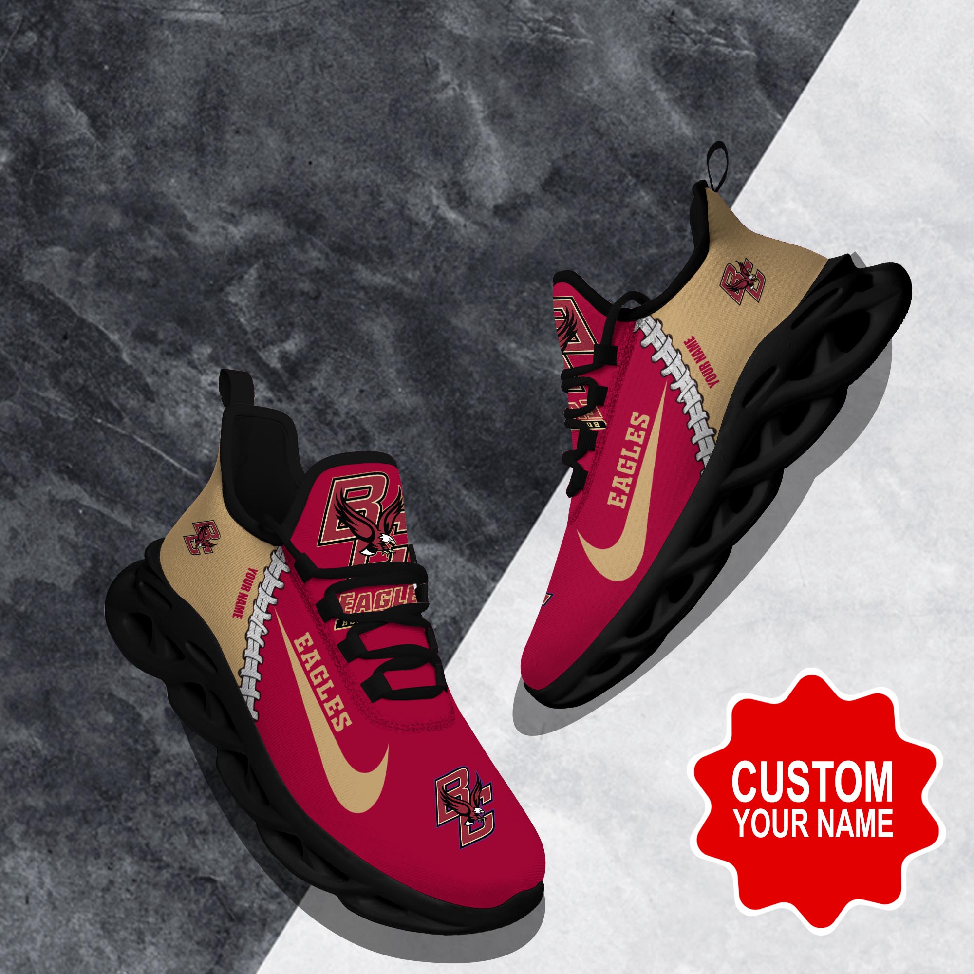 Boston College Eagles Max Soul Shoes Sneakers For Men And Women