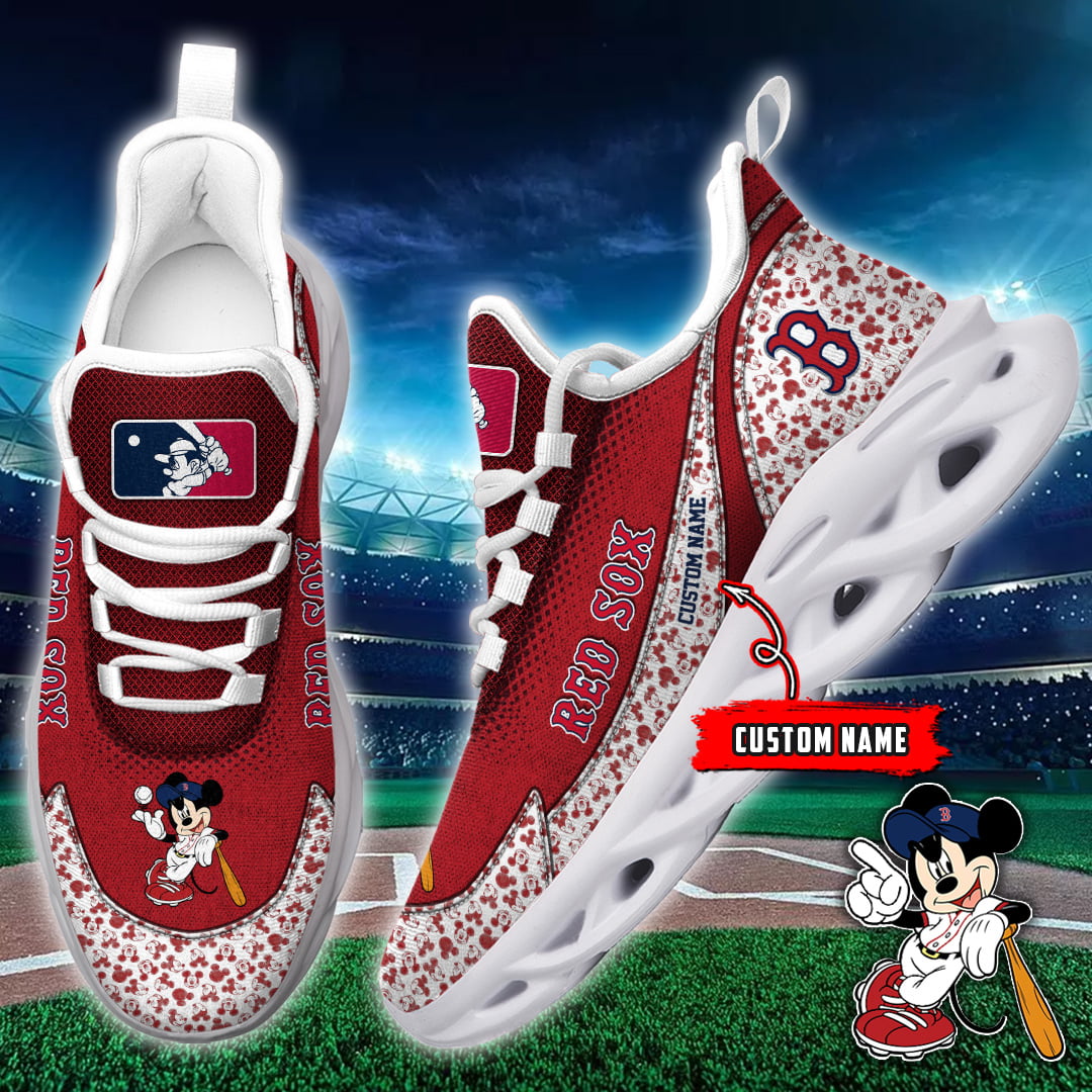 Boston Red Sox NCAA Max Soul Shoes Sneakers For Men And Women