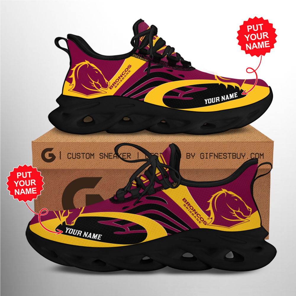 Brisbane Broncos Max Soul Shoes Sneakers For Men And Women