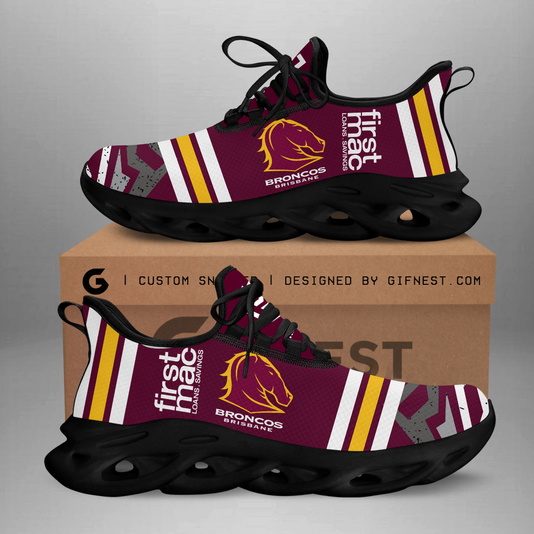 Brisbane Broncos Max Soul Shoes Sneakers For Men And Women