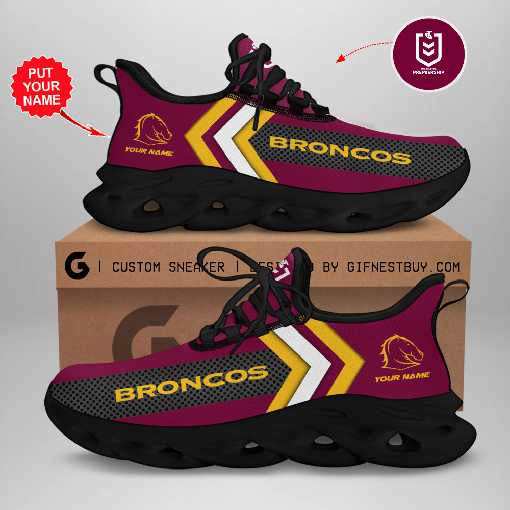Brisbane Broncos Max Soul Shoes Sneakers For Men And Women