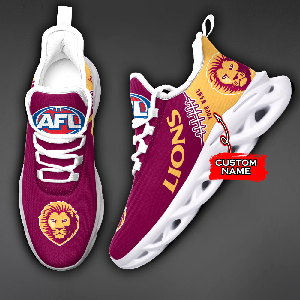 Brisbane Lions AFL Max Soul Shoes Sneakers For Men And Women