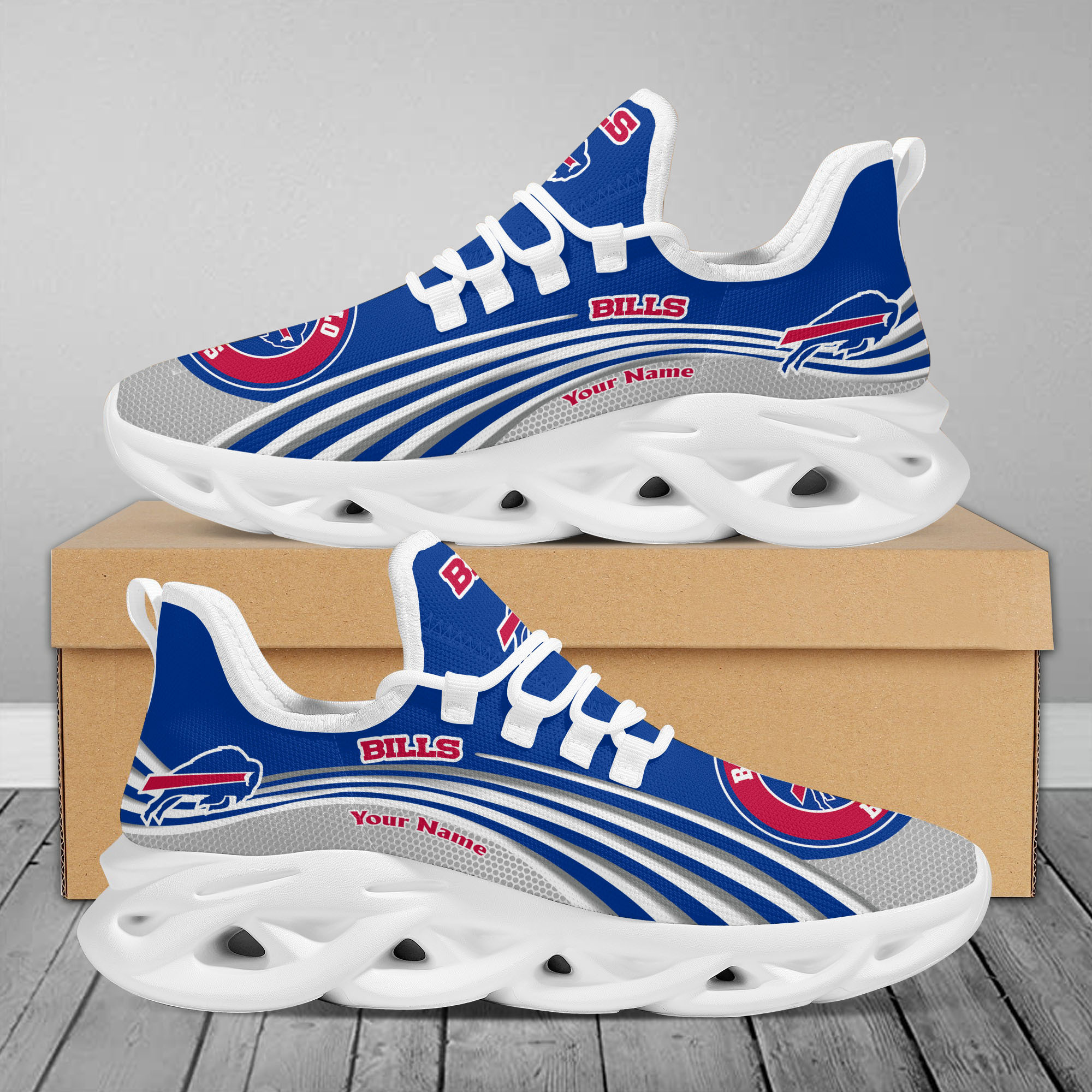 Buffalo Bills Max Soul Shoes Sneakers For Men And Women