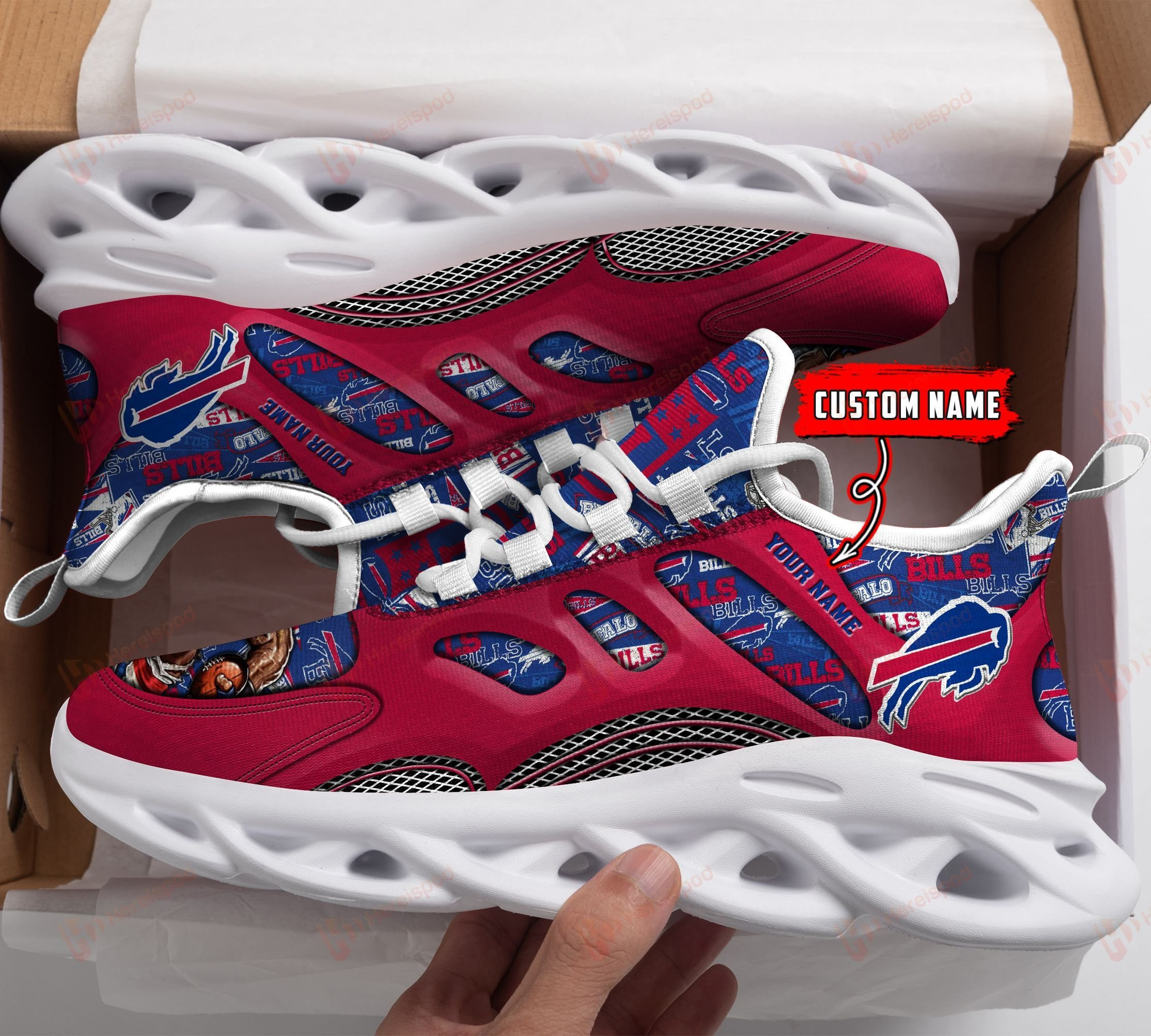 Buffalo Bills NFL Max Soul Shoes Sneakers For Men And Women