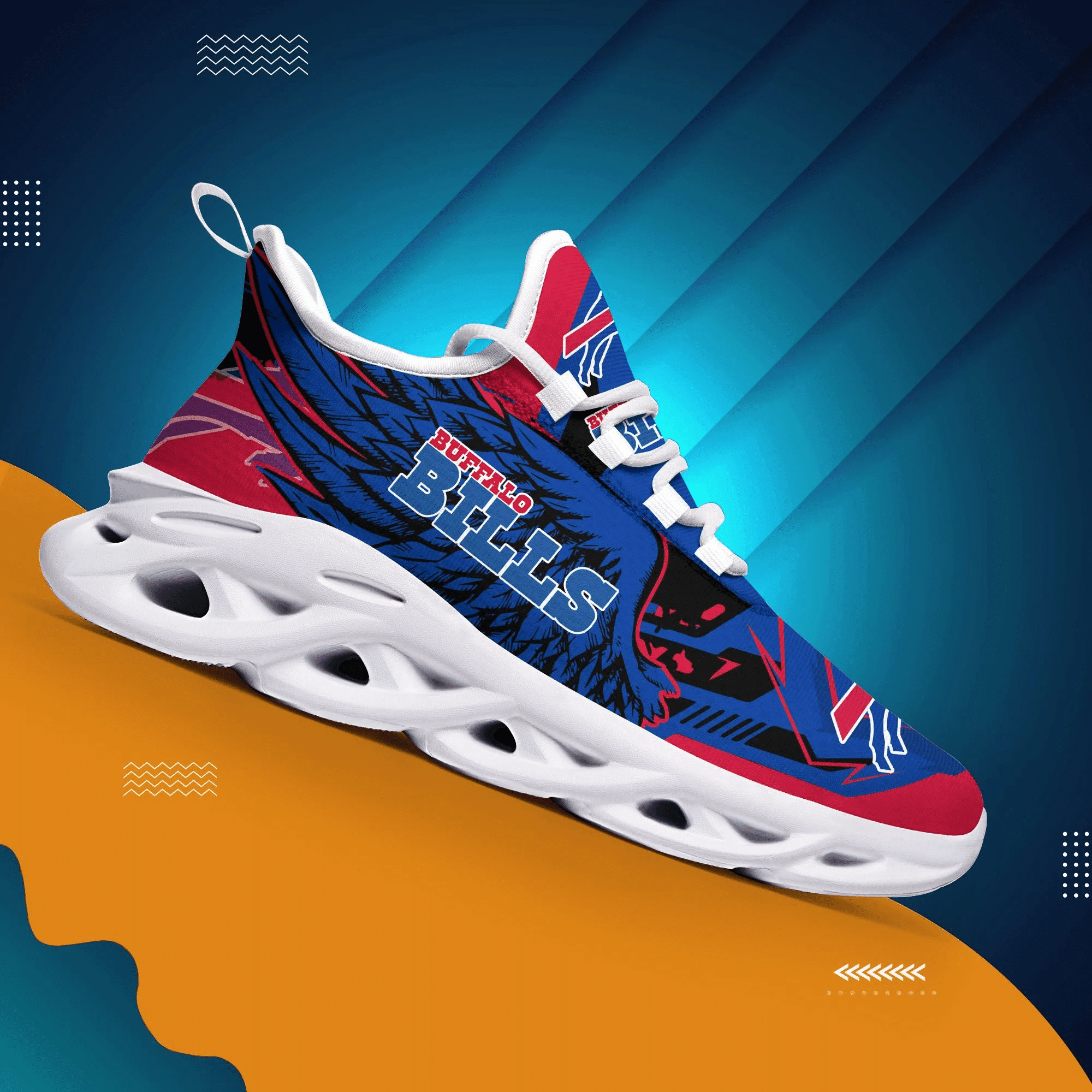 Buffalo Bills NFL Max Soul Shoes Sneakers For Men And Women