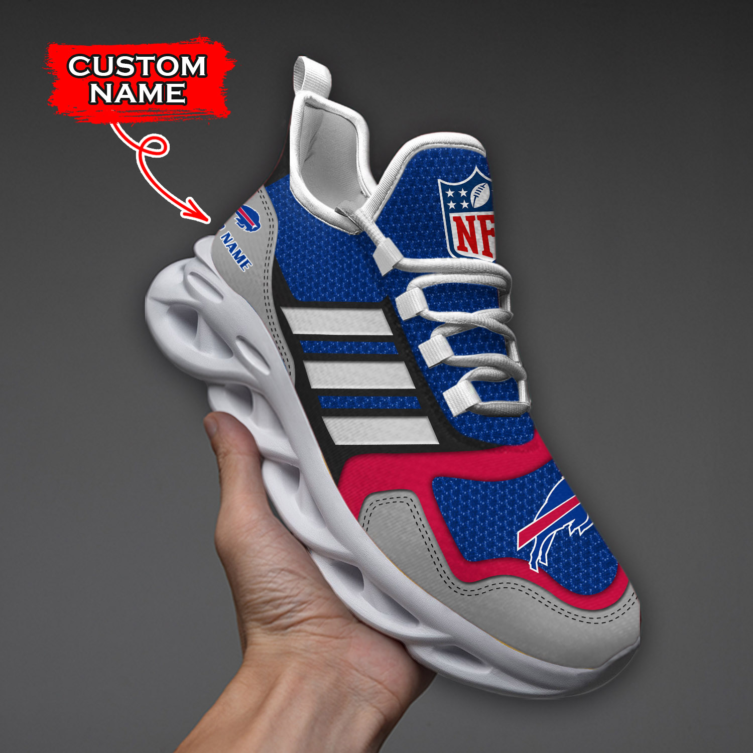 Buffalo Bills NFL Max Soul Shoes Sneakers For Men And Women