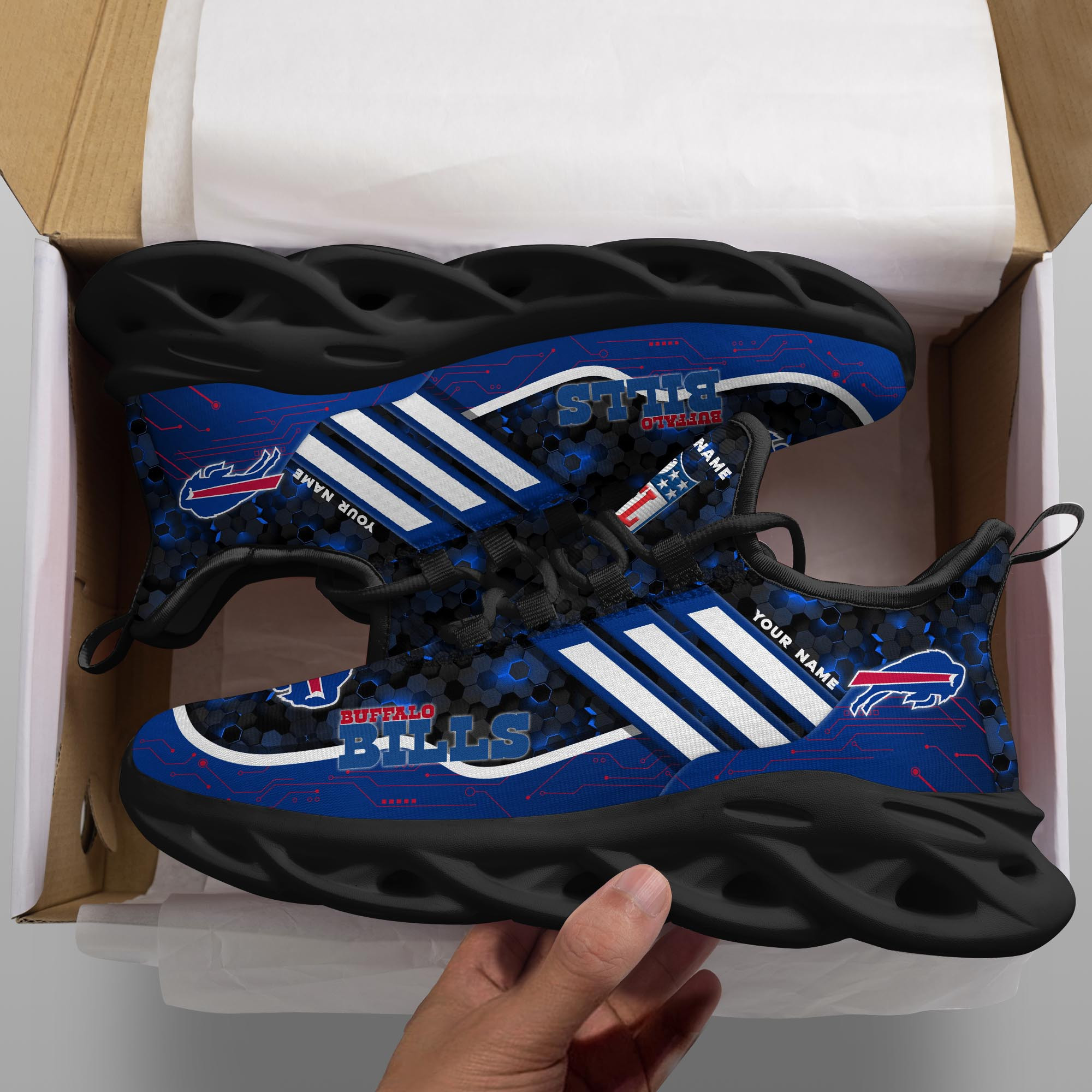 Buffalo Bills NFL Max Soul Shoes Sneakers For Men And Women