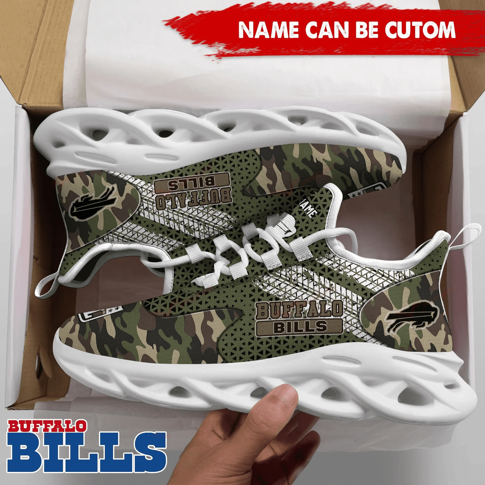Buffalo Bills NFL Max Soul Shoes Sneakers For Men And Women