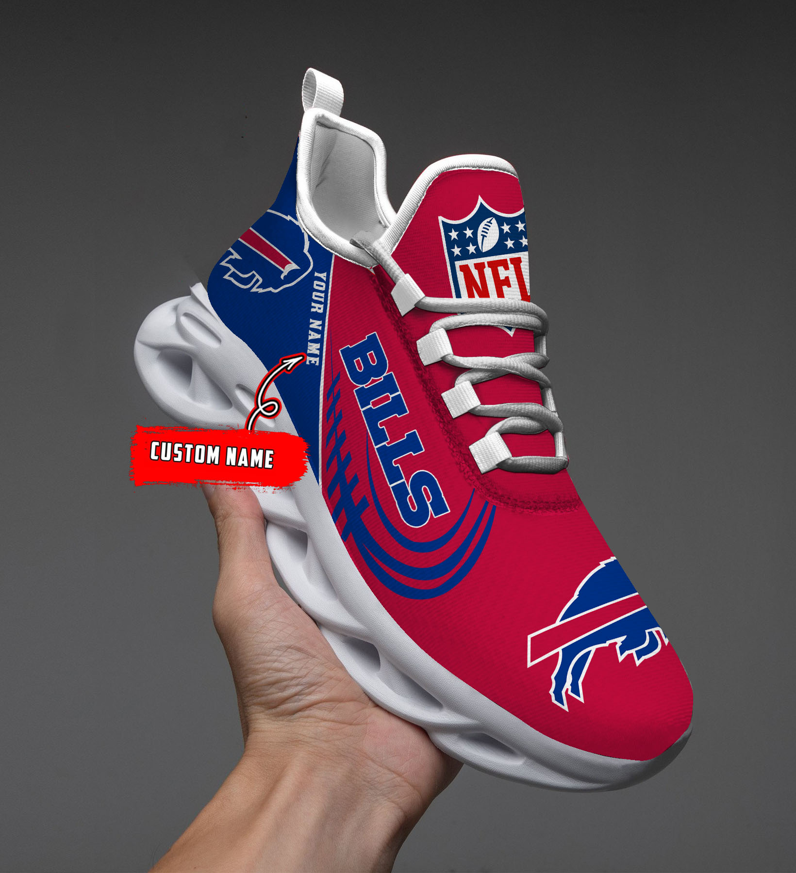 Buffalo Bills NFL Max Soul Shoes Sneakers For Men And Women