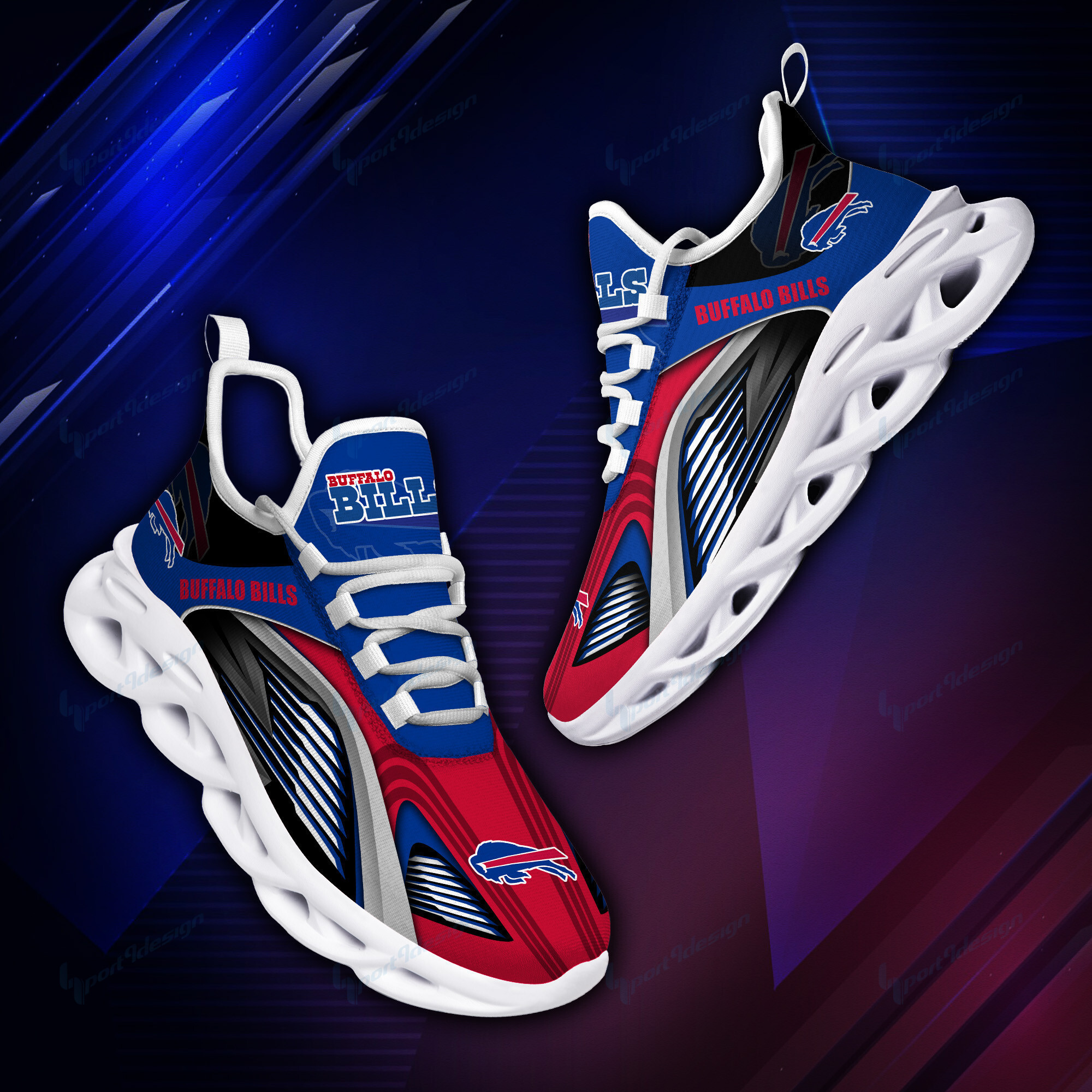 Buffalo Bills NFL Max Soul Shoes Sneakers For Men And Women