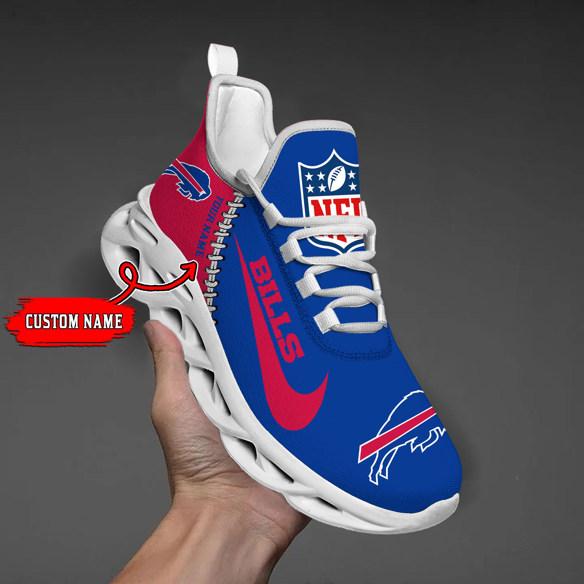 Buffalo Bills NFL Max Soul Shoes Sneakers For Men And Women