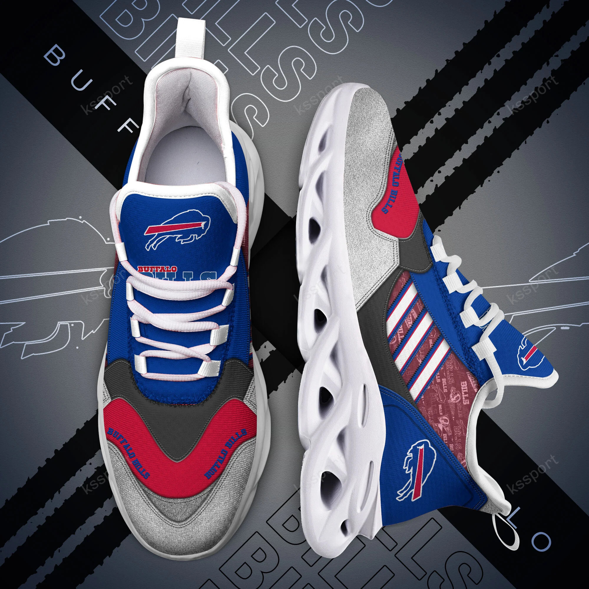 Buffalo Bills NFL Max Soul Shoes Sneakers For Men And Women
