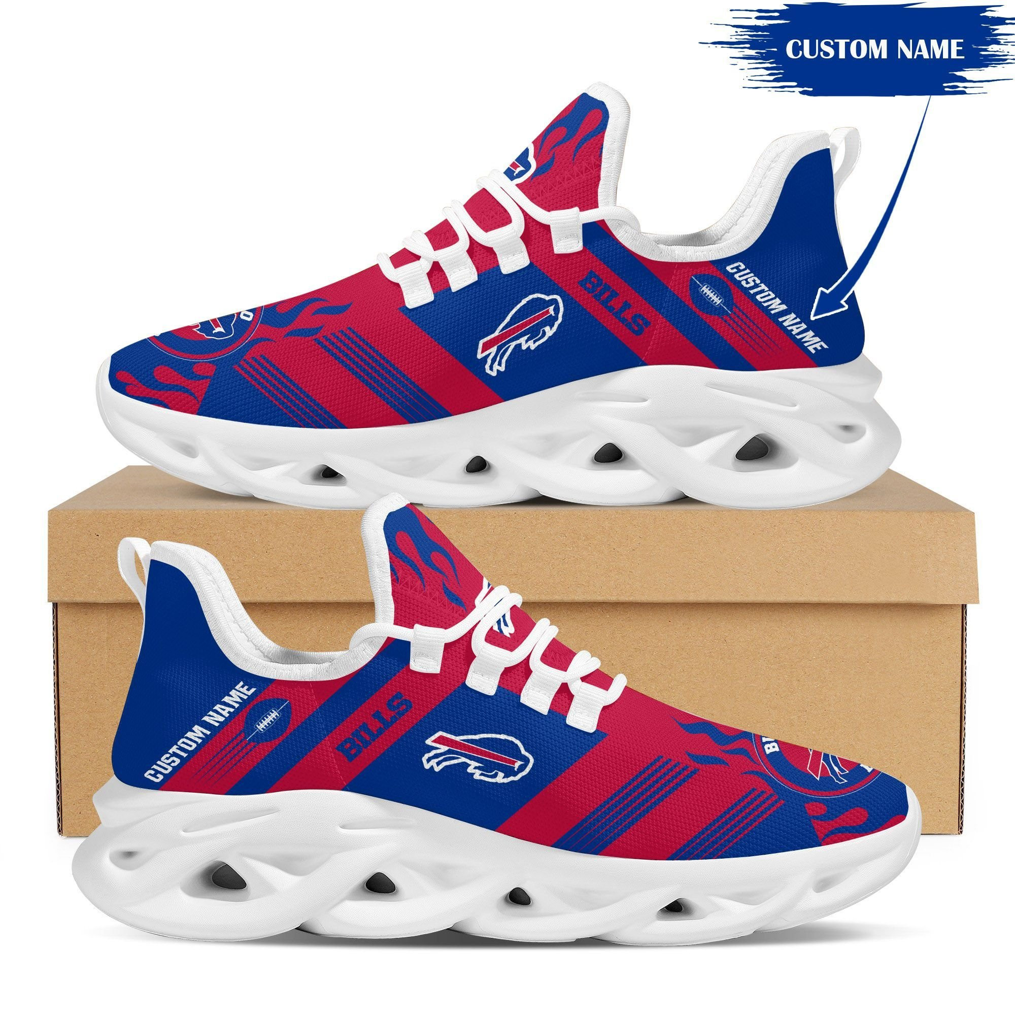 Buffalo Bills NFL Max Soul Shoes Sneakers For Men And Women