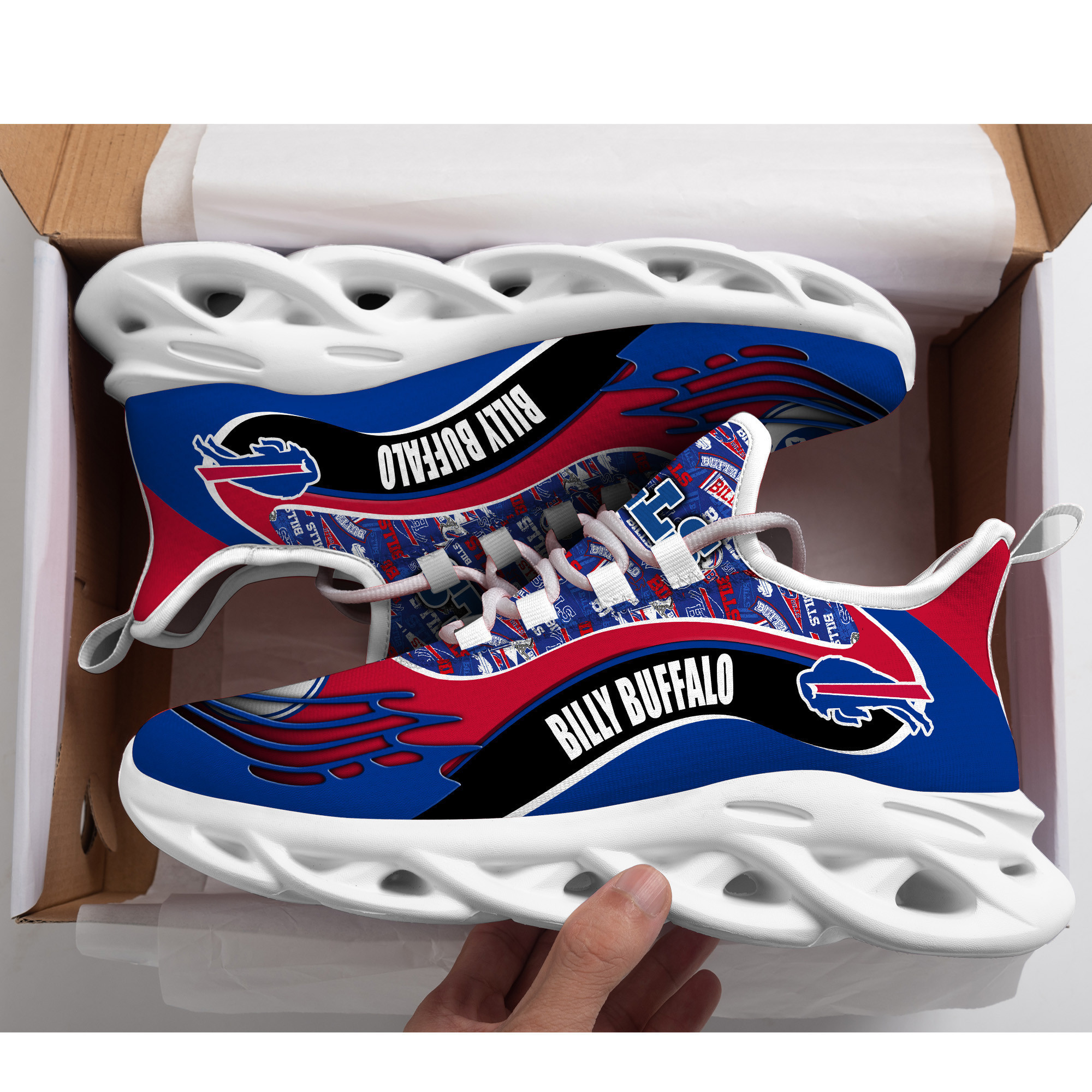 Buffalo Bills NFL Max Soul Shoes Sneakers For Men And Women