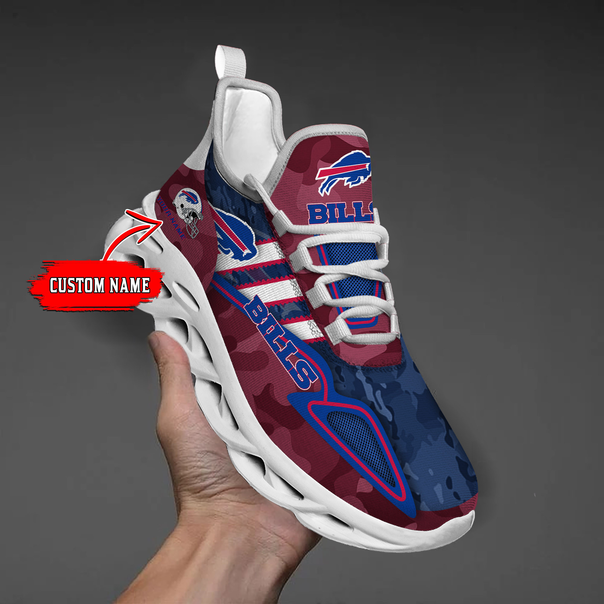 Buffalo Bills NFL Max Soul Shoes Sneakers For Men And Women