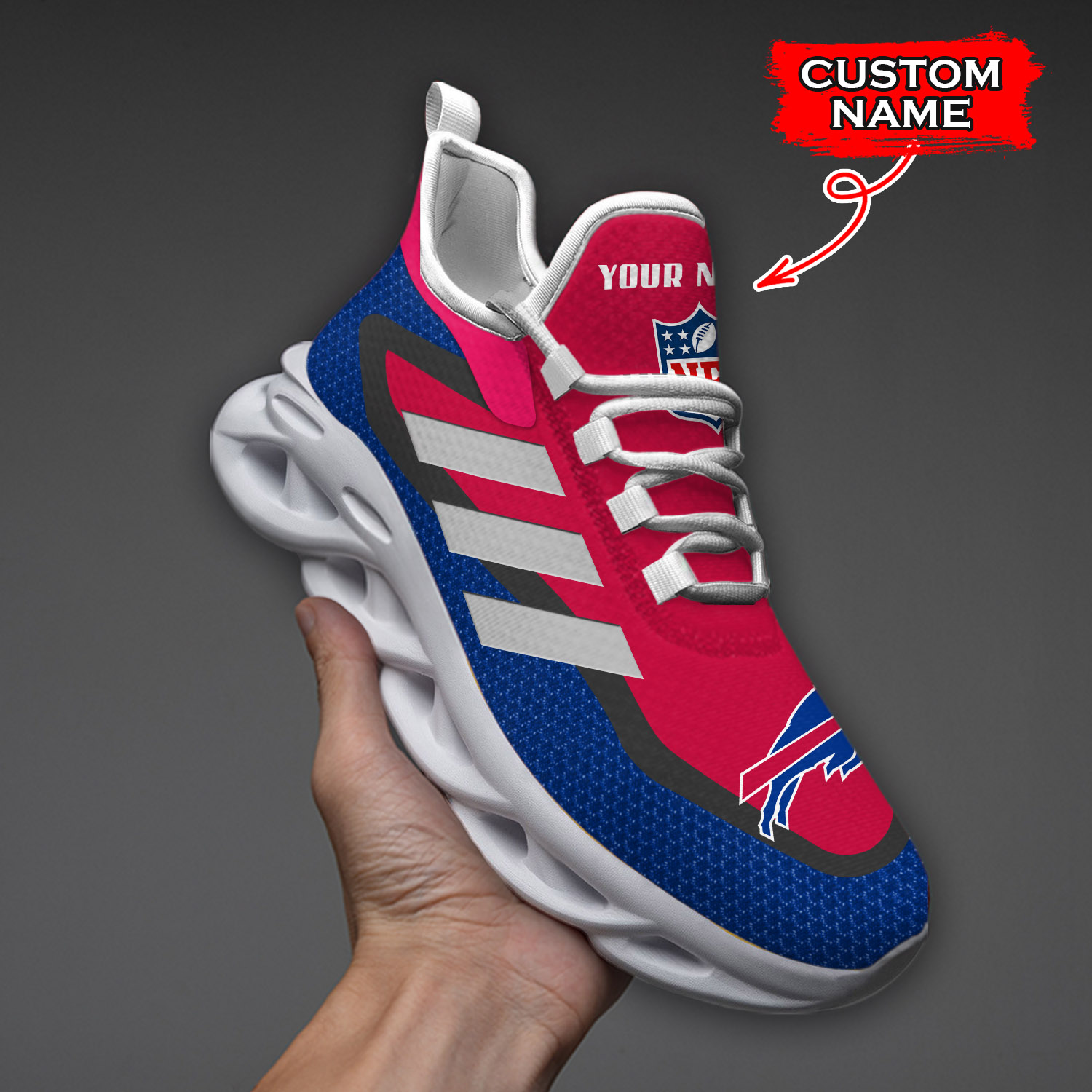 Buffalo Bills NFL Max Soul Shoes Sneakers For Men And Women