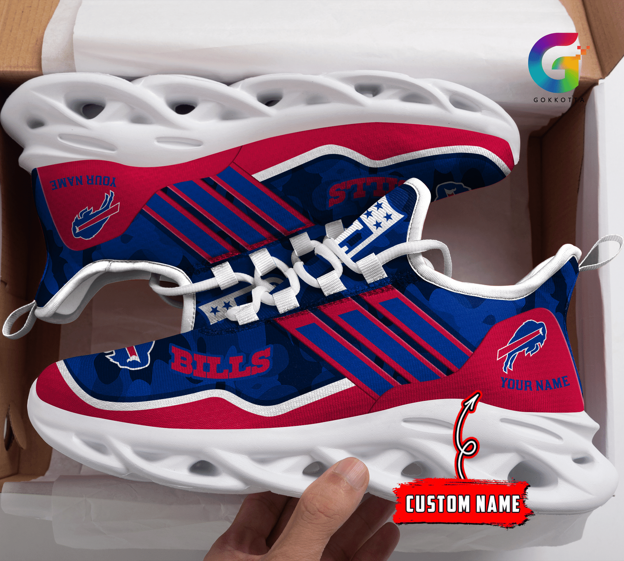 Buffalo Bills NFL Max Soul Shoes Sneakers For Men And Women