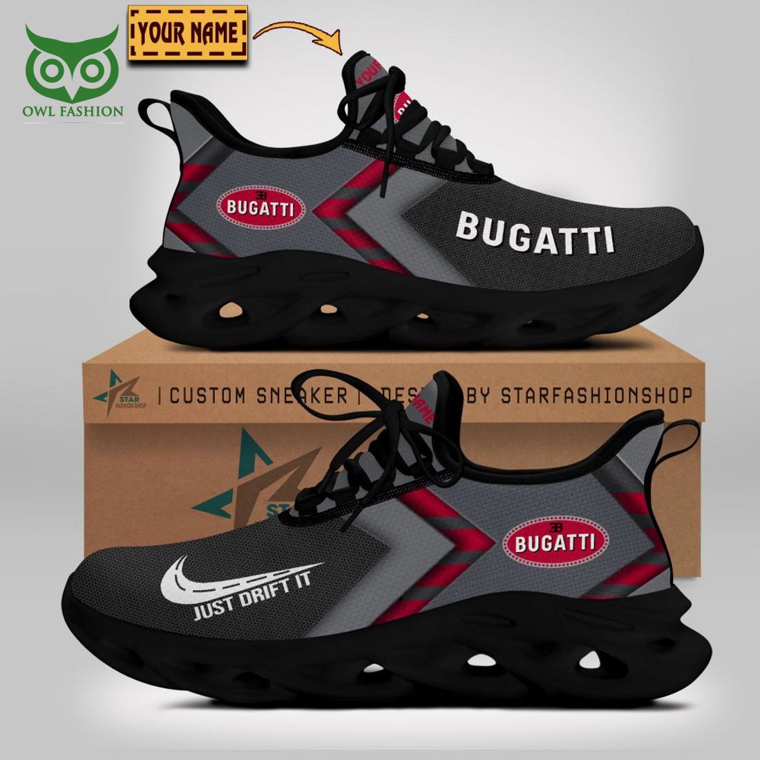 Bugati Nike Max Soul Shoes Sneakers For Men And Women