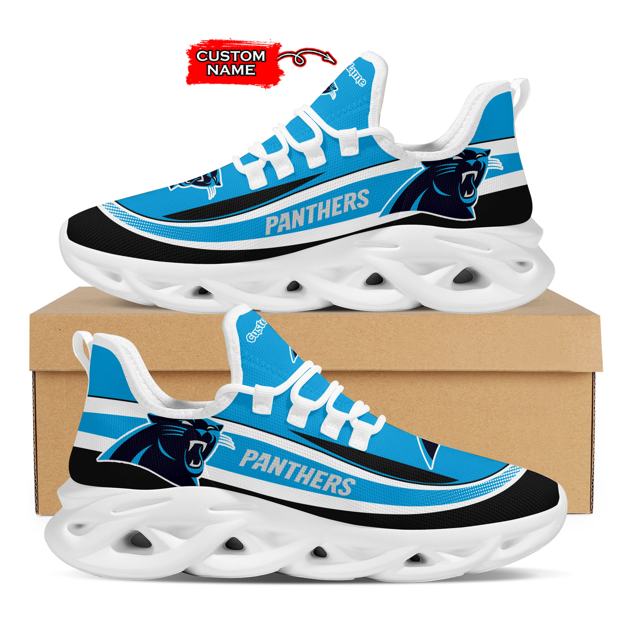 Carolina Panthers Max Soul Shoes Sneakers For Men And Women