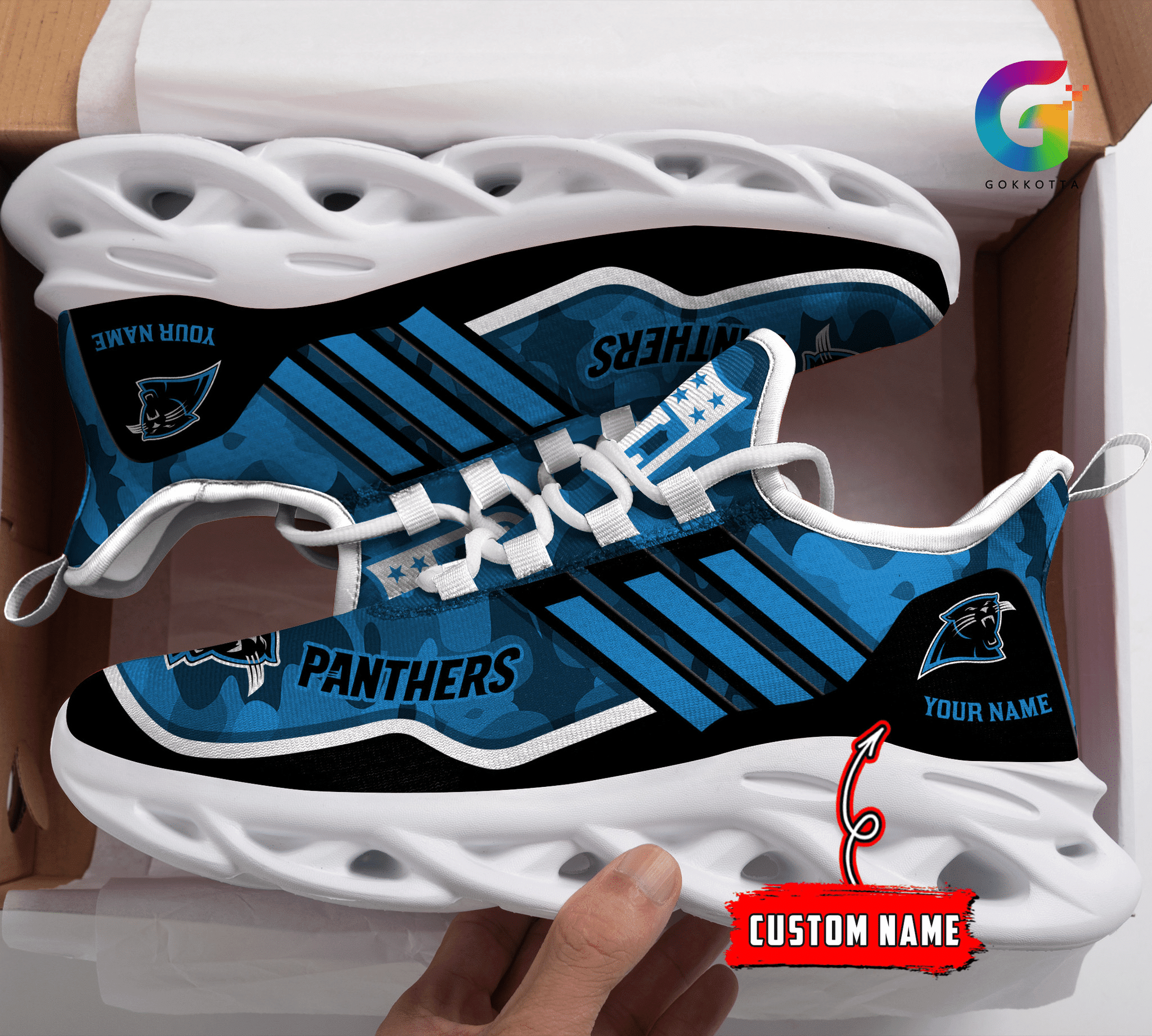 Carolina Panthers NFL Max Soul Shoes Sneakers For Men And Women