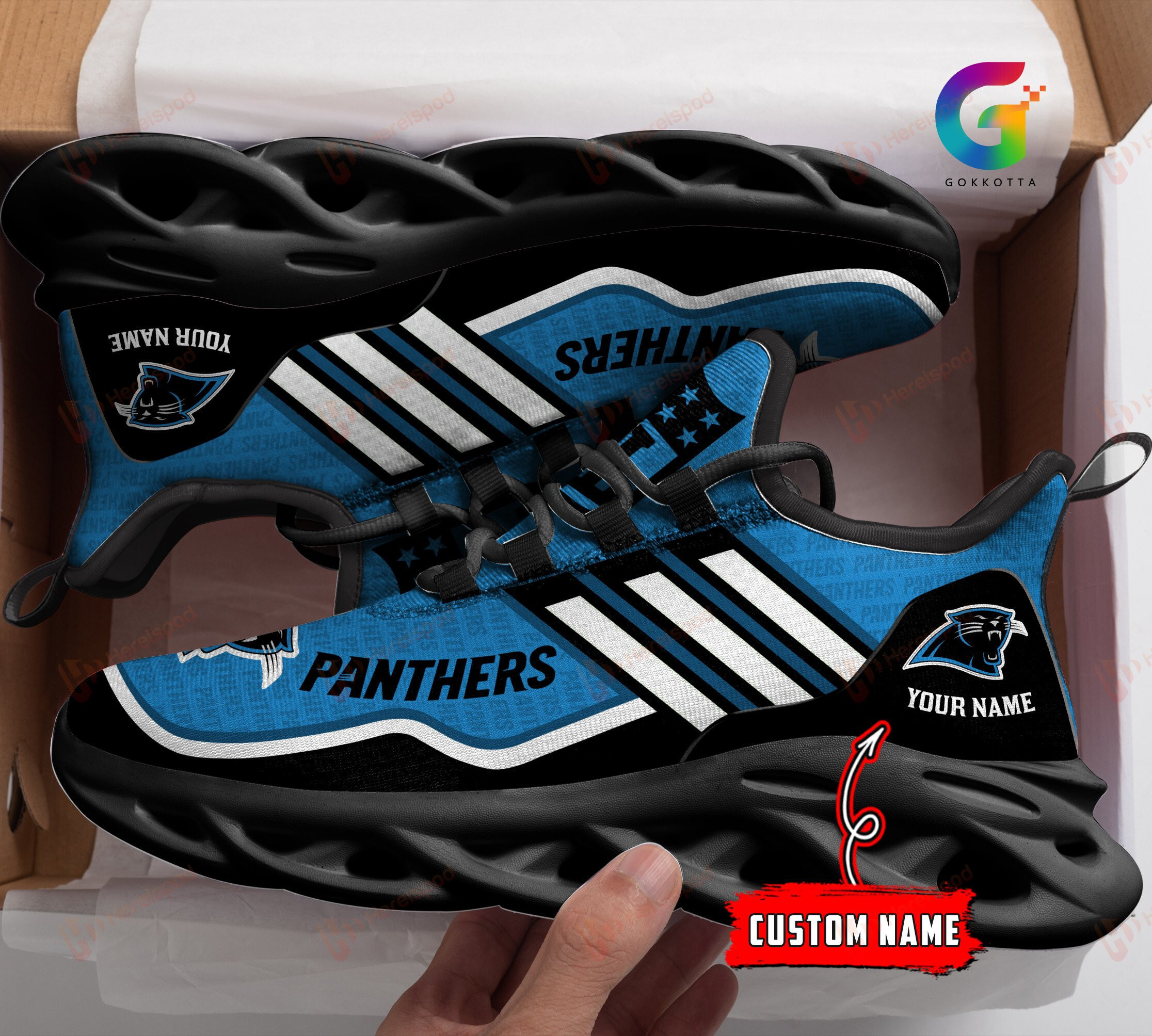 Carolina Panthers NFL Max Soul Shoes Sneakers For Men And Women
