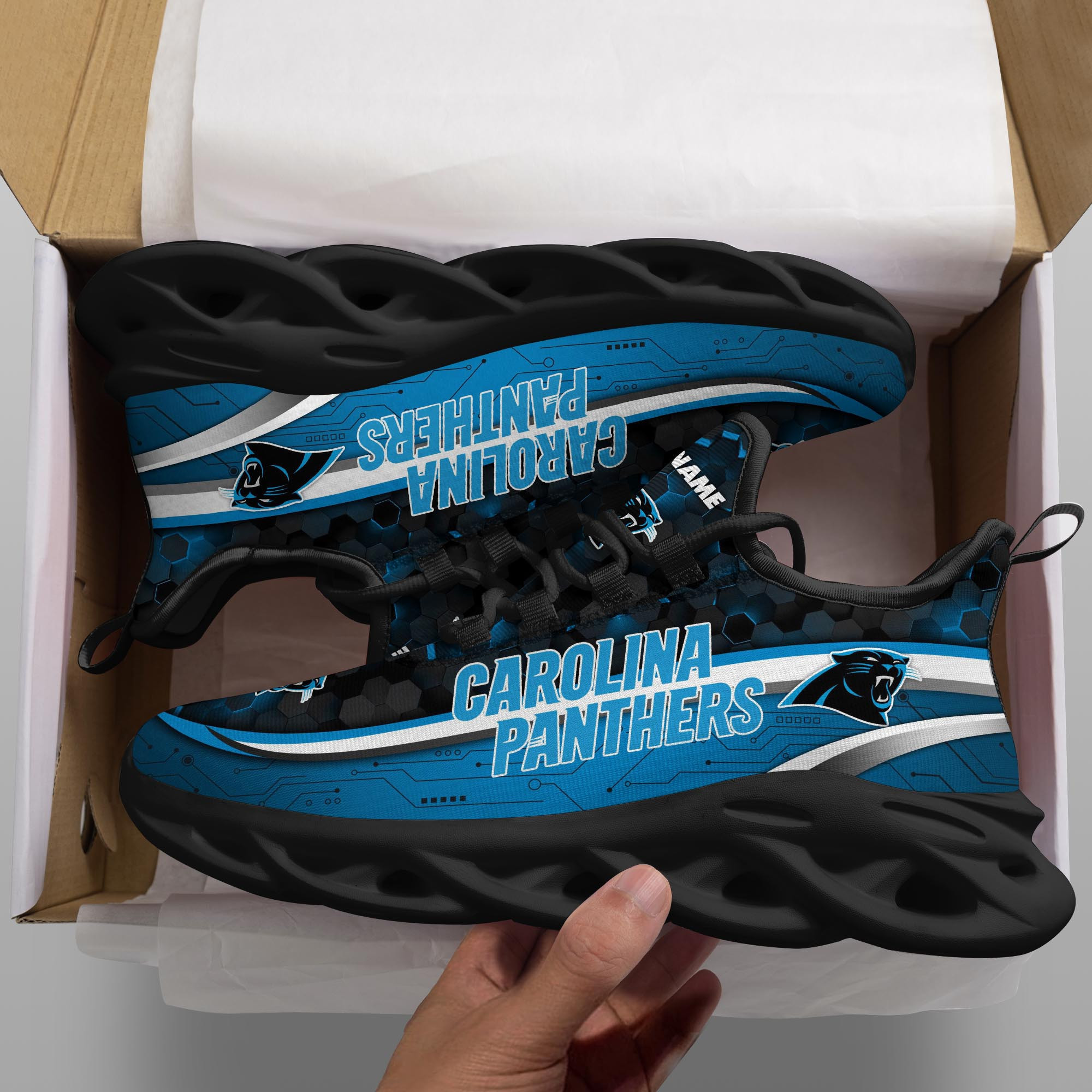 Carolina Panthers NFL Max Soul Shoes Sneakers For Men And Women