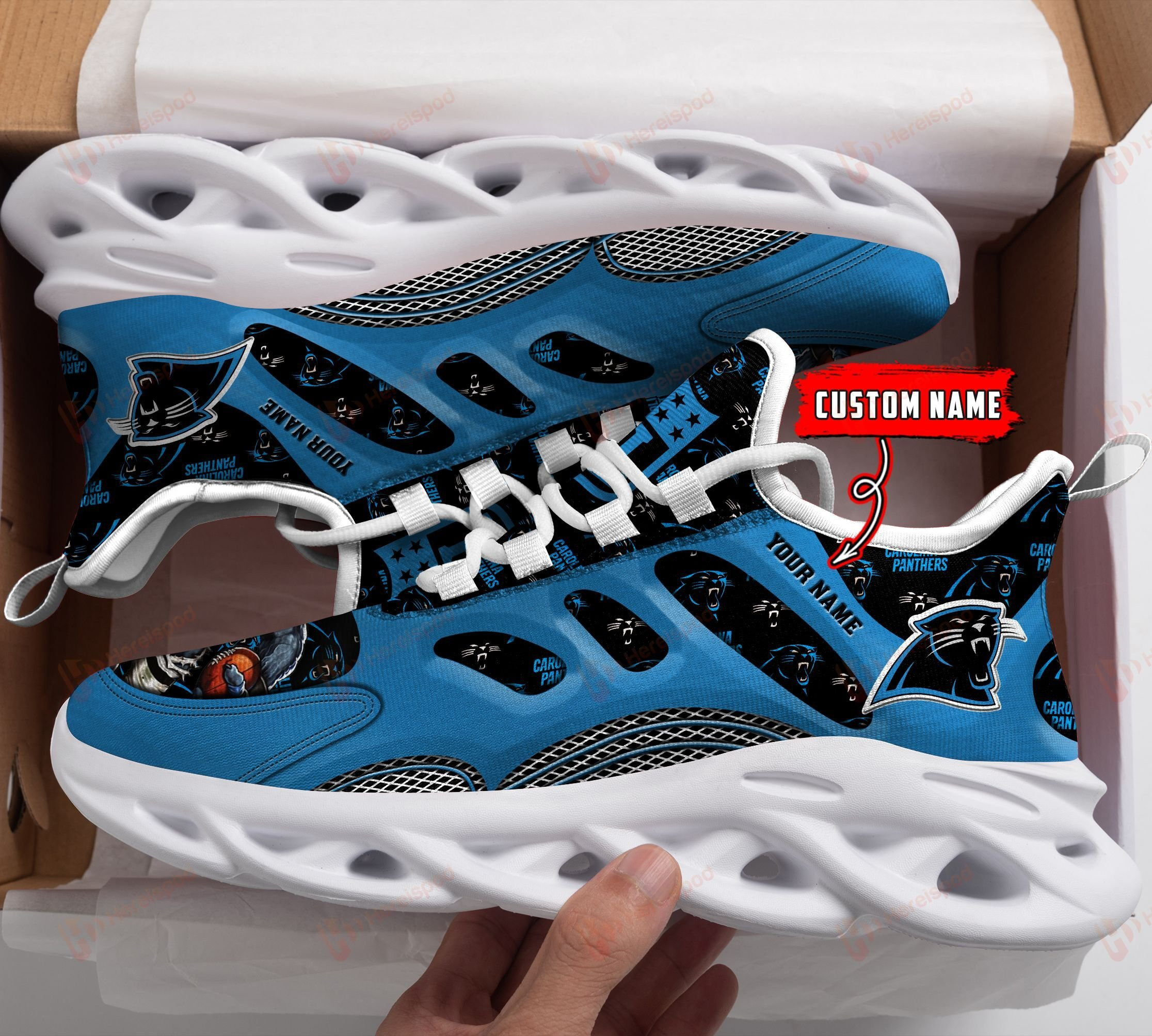 Carolina Panthers NFL Max Soul Shoes Sneakers For Men And Women