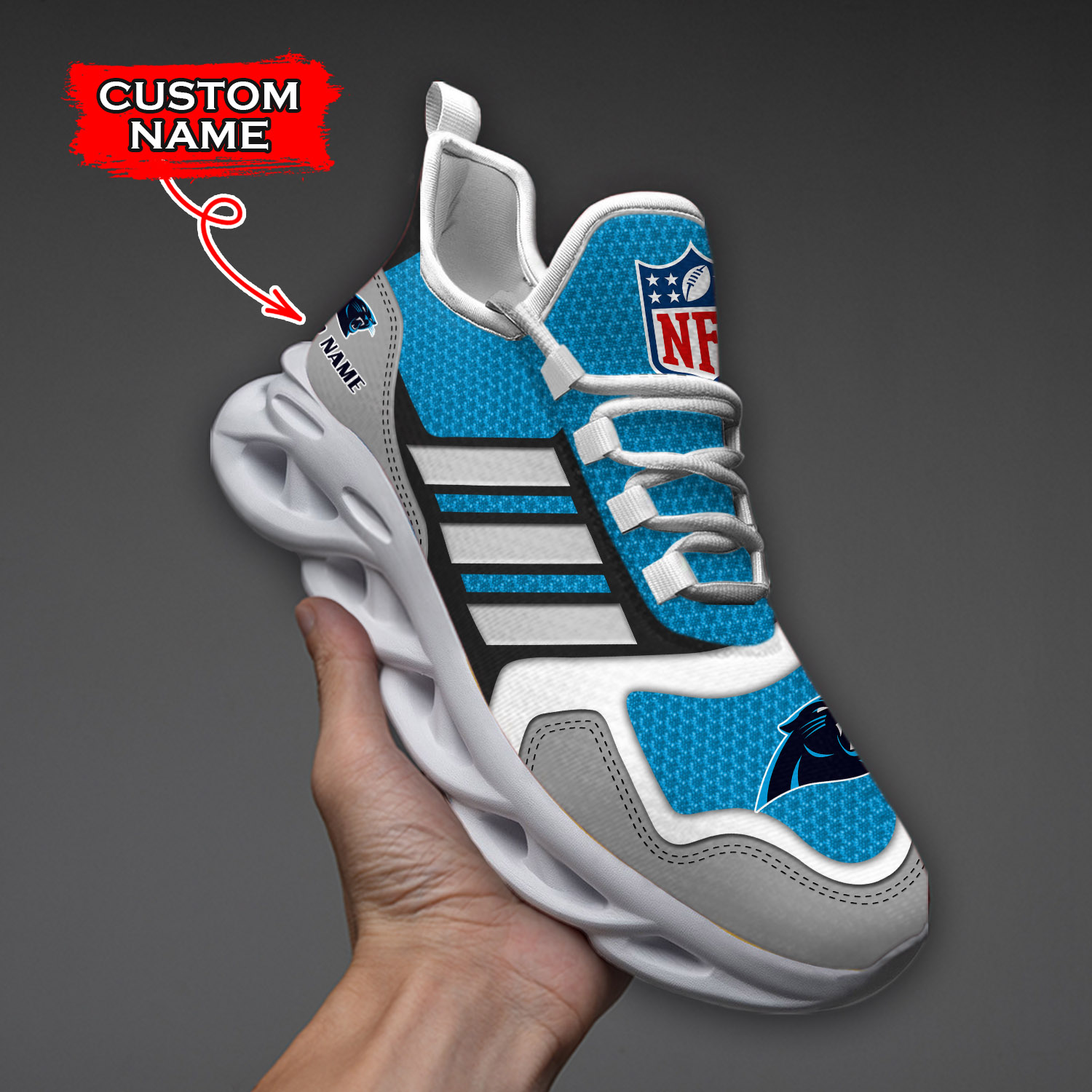 Carolina Panthers NFL Max Soul Shoes Sneakers For Men And Women