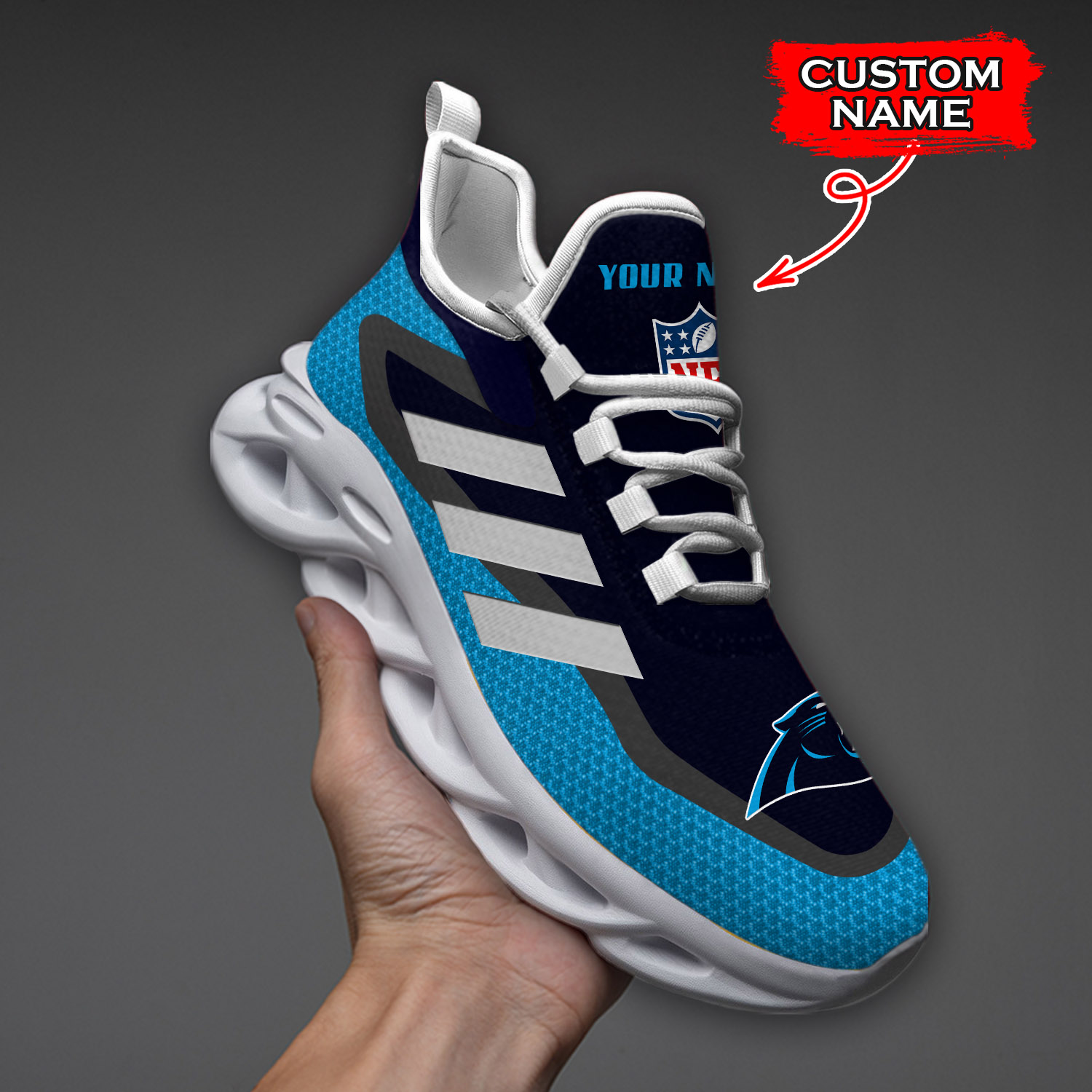 Carolina Panthers NFL Max Soul Shoes Sneakers For Men And Women