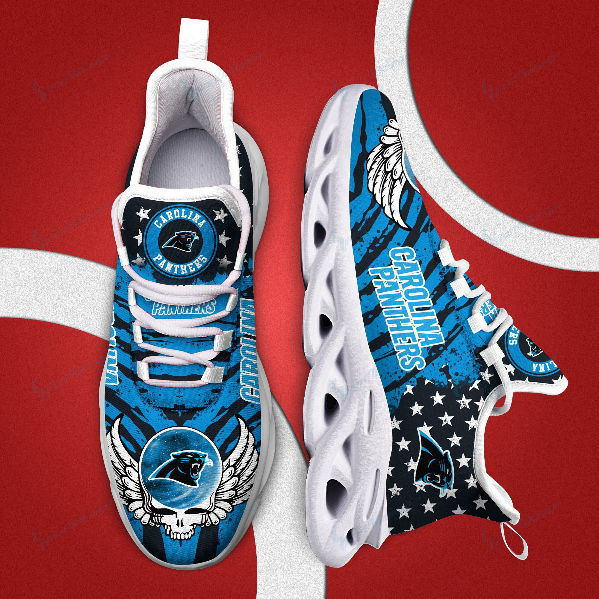 Carolina Panthers NFL Max Soul Shoes Sneakers For Men And Women