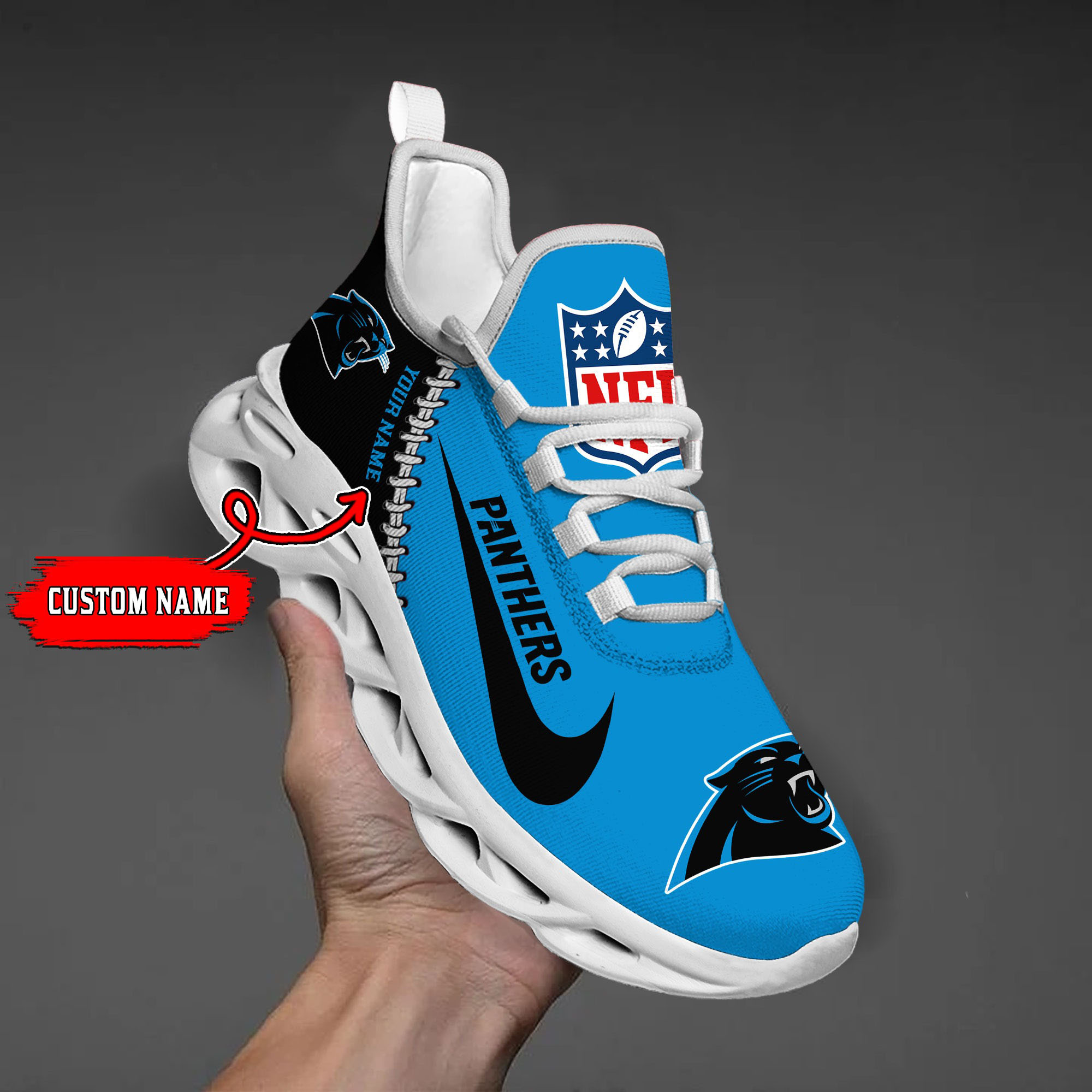 Carolina Panthers NFL Max Soul Shoes Sneakers For Men And Women