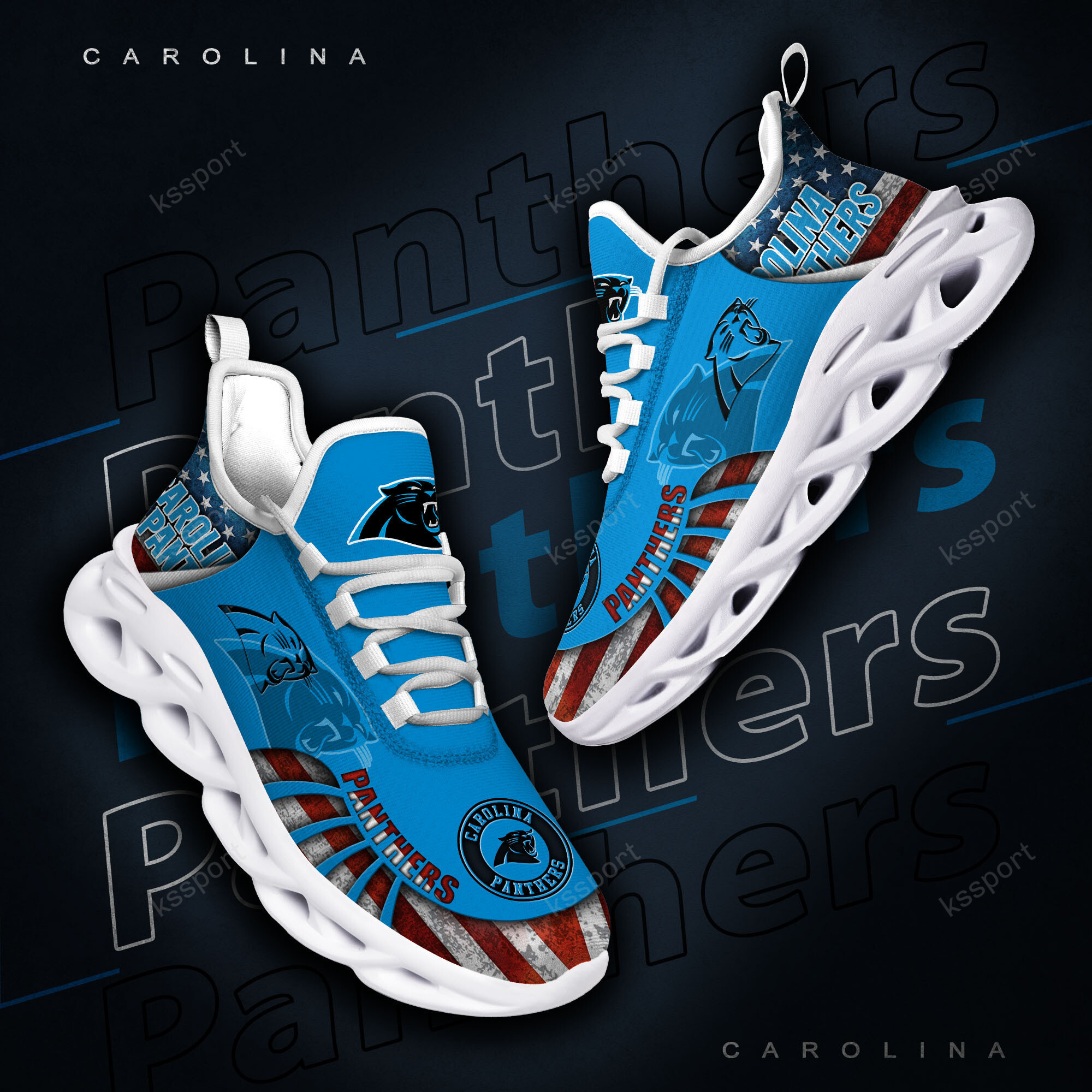 Carolina Panthers NFL Max Soul Shoes Sneakers For Men And Women