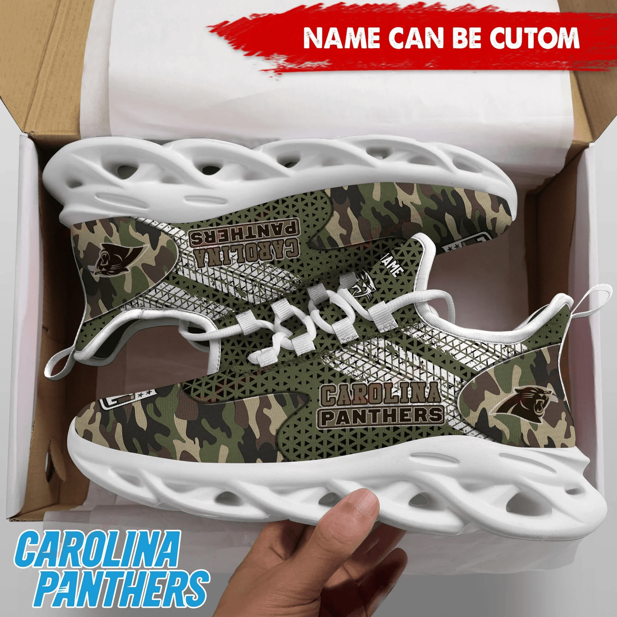 Carolina Panthers NFL Max Soul Shoes Sneakers For Men And Women