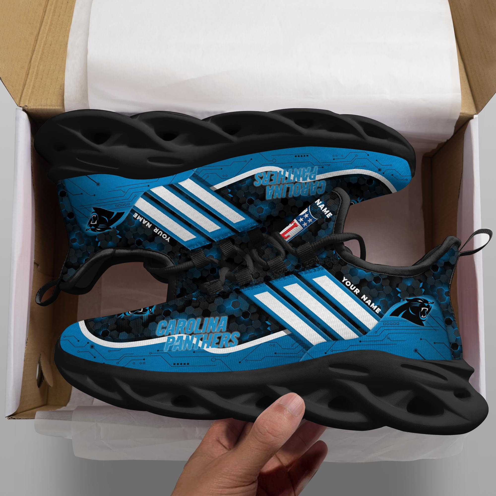 Carolina Panthers NFL Max Soul Shoes Sneakers For Men And Women