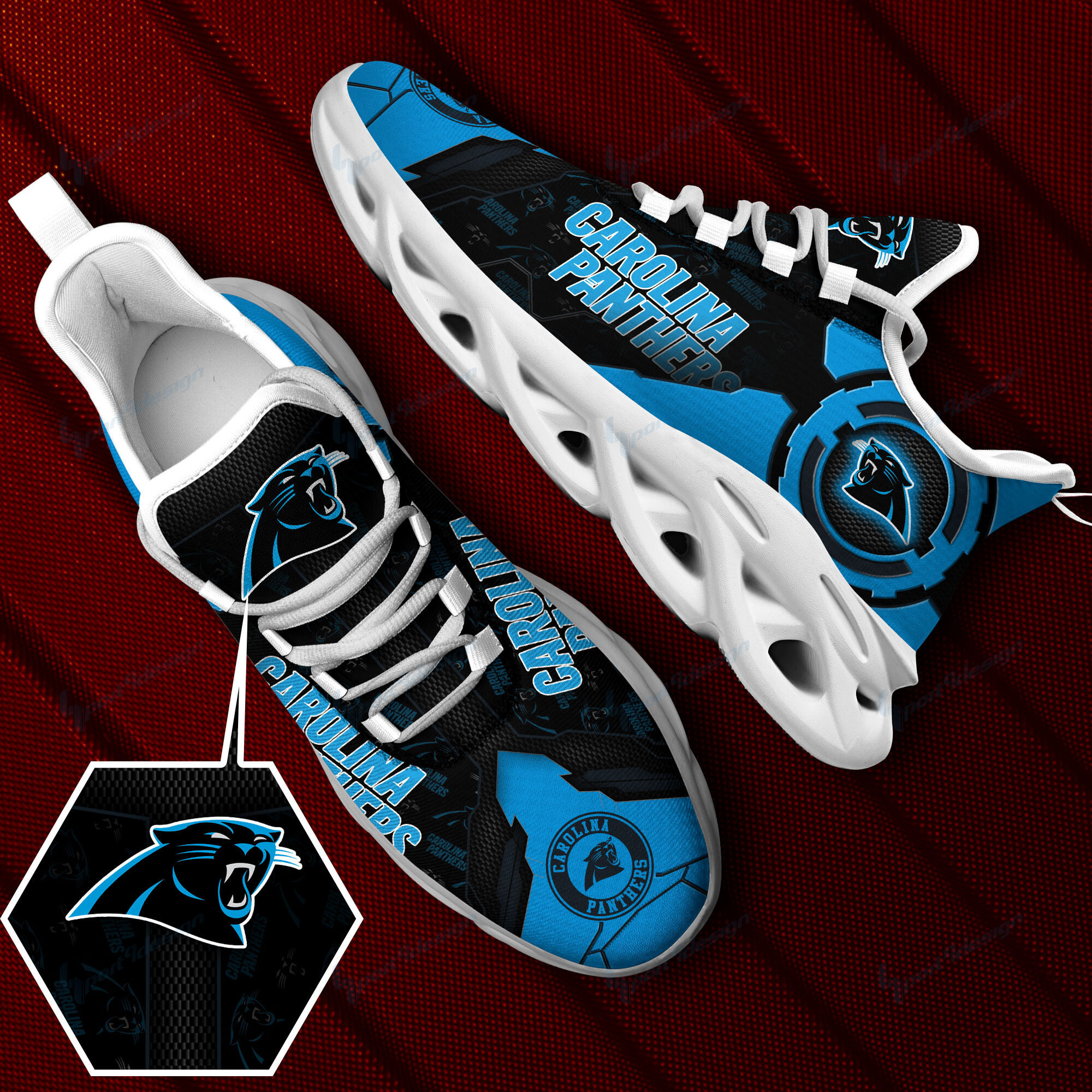 Carolina Panthers NFL Max Soul Shoes Sneakers For Men And Women