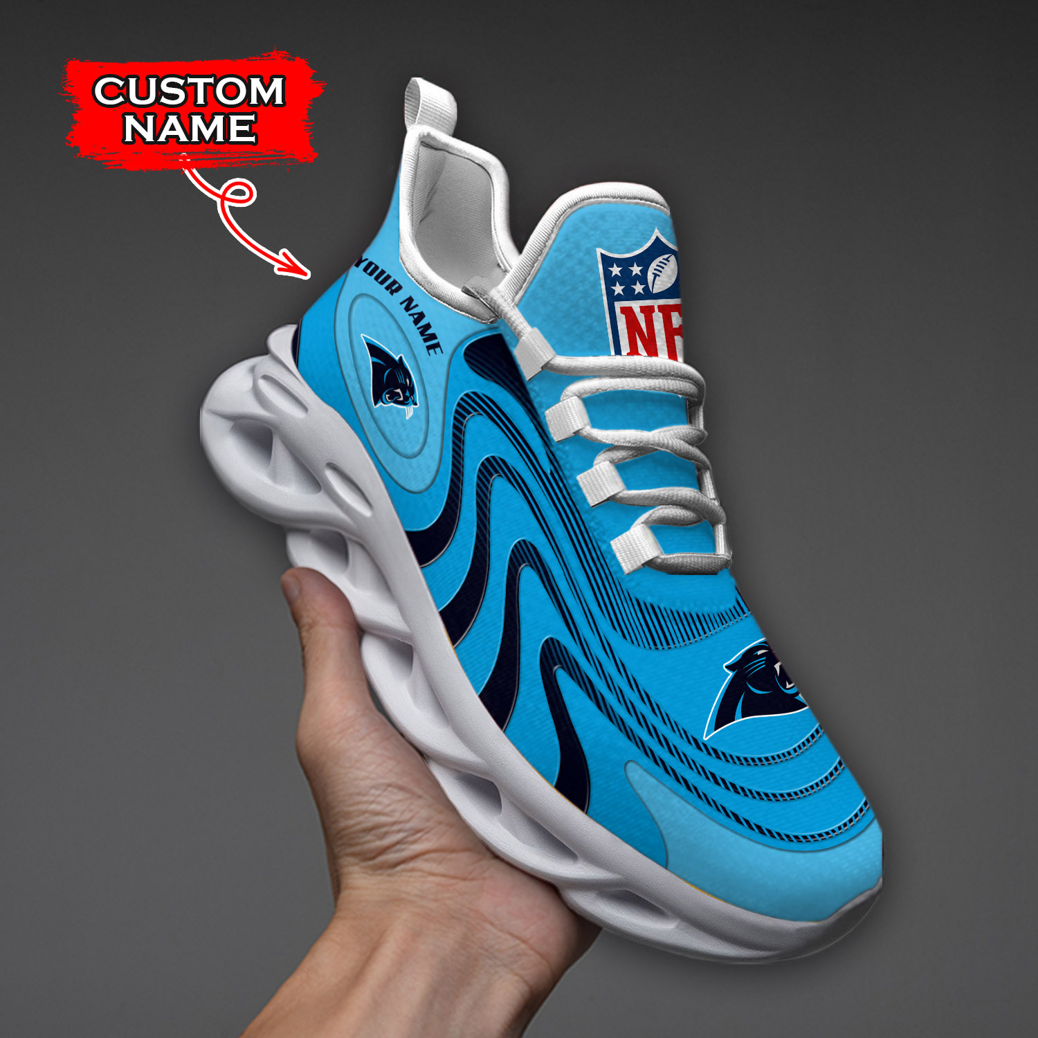 Carolina Panthers NFL Max Soul Shoes Sneakers For Men And Women