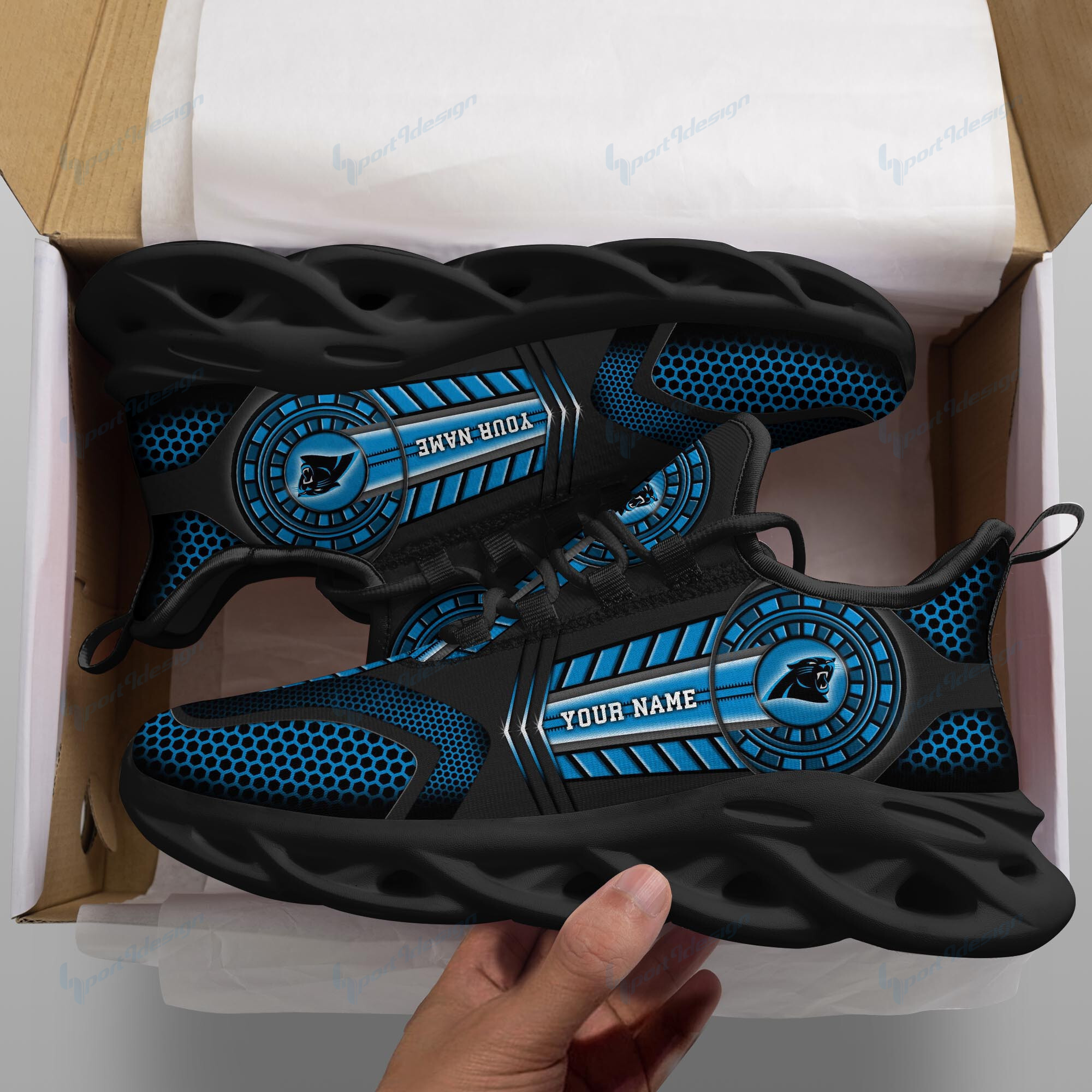 Carolina Panthers NFL Max Soul Shoes Sneakers For Men And Women