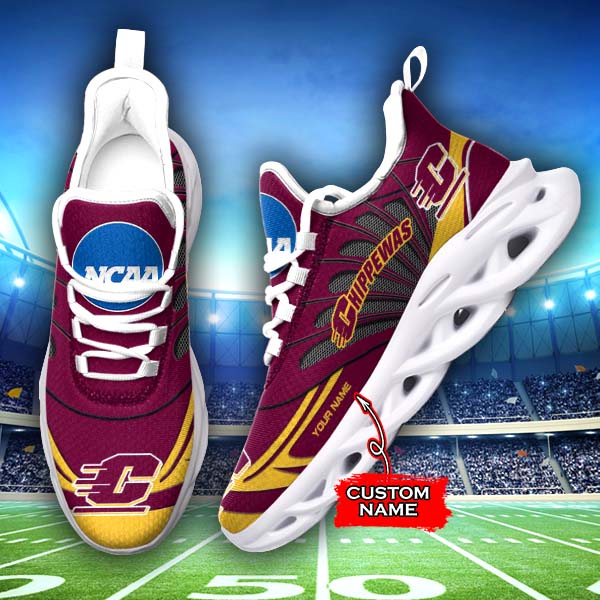 Central Michigan Chippewas NCAA Max Soul Shoes Sneakers For Men And Women